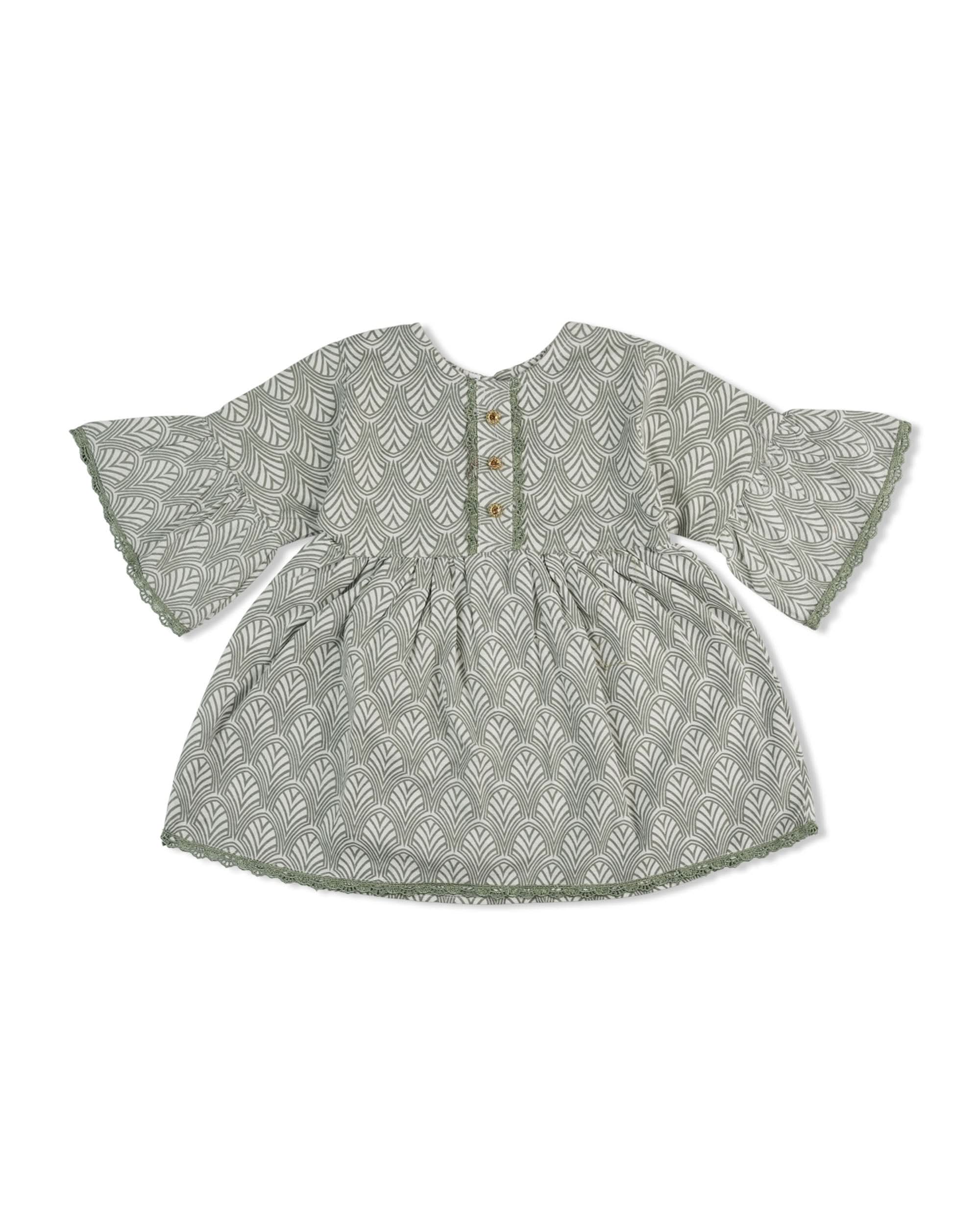 Girls Frock - Light Green