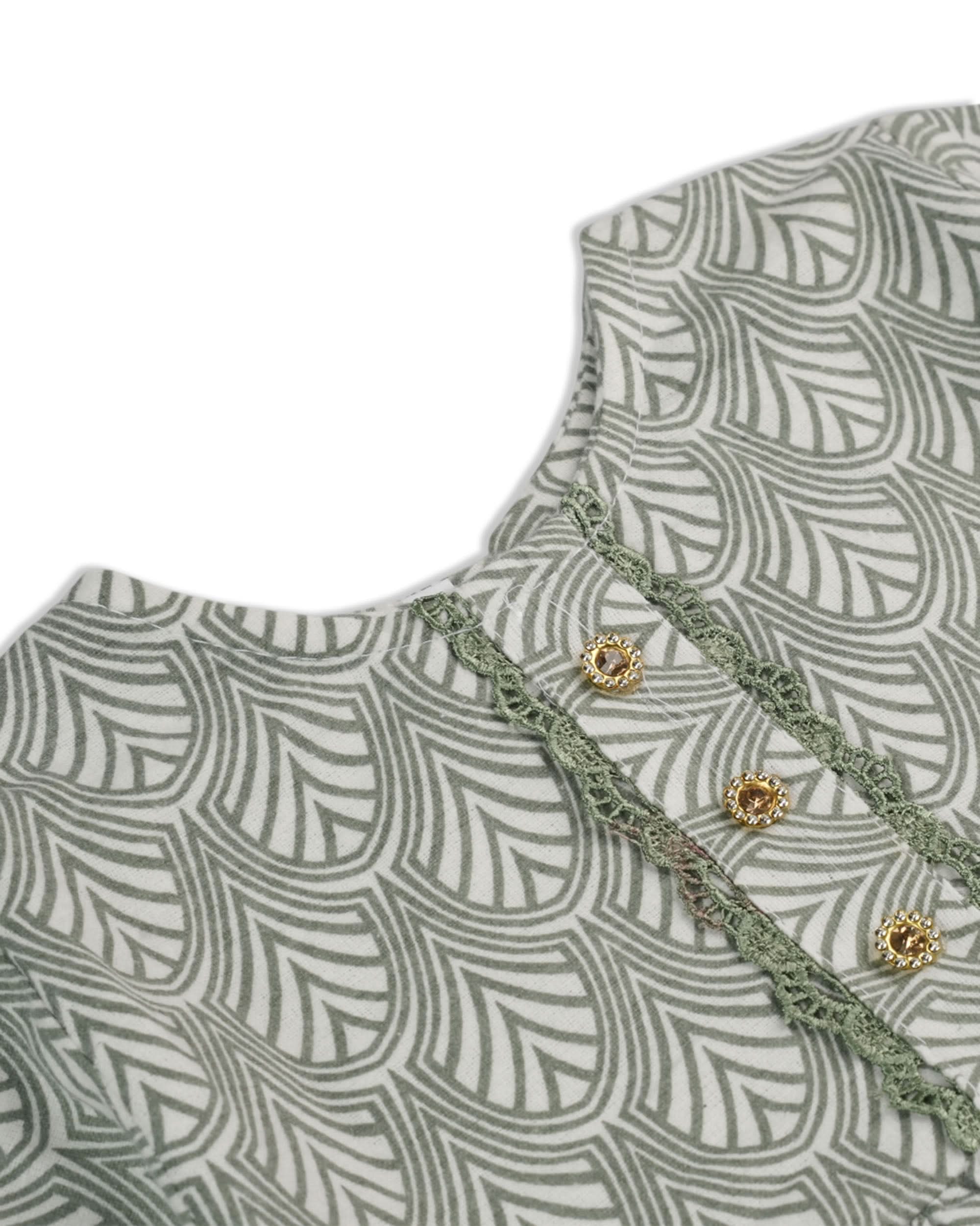 Girls Frock - Light Green