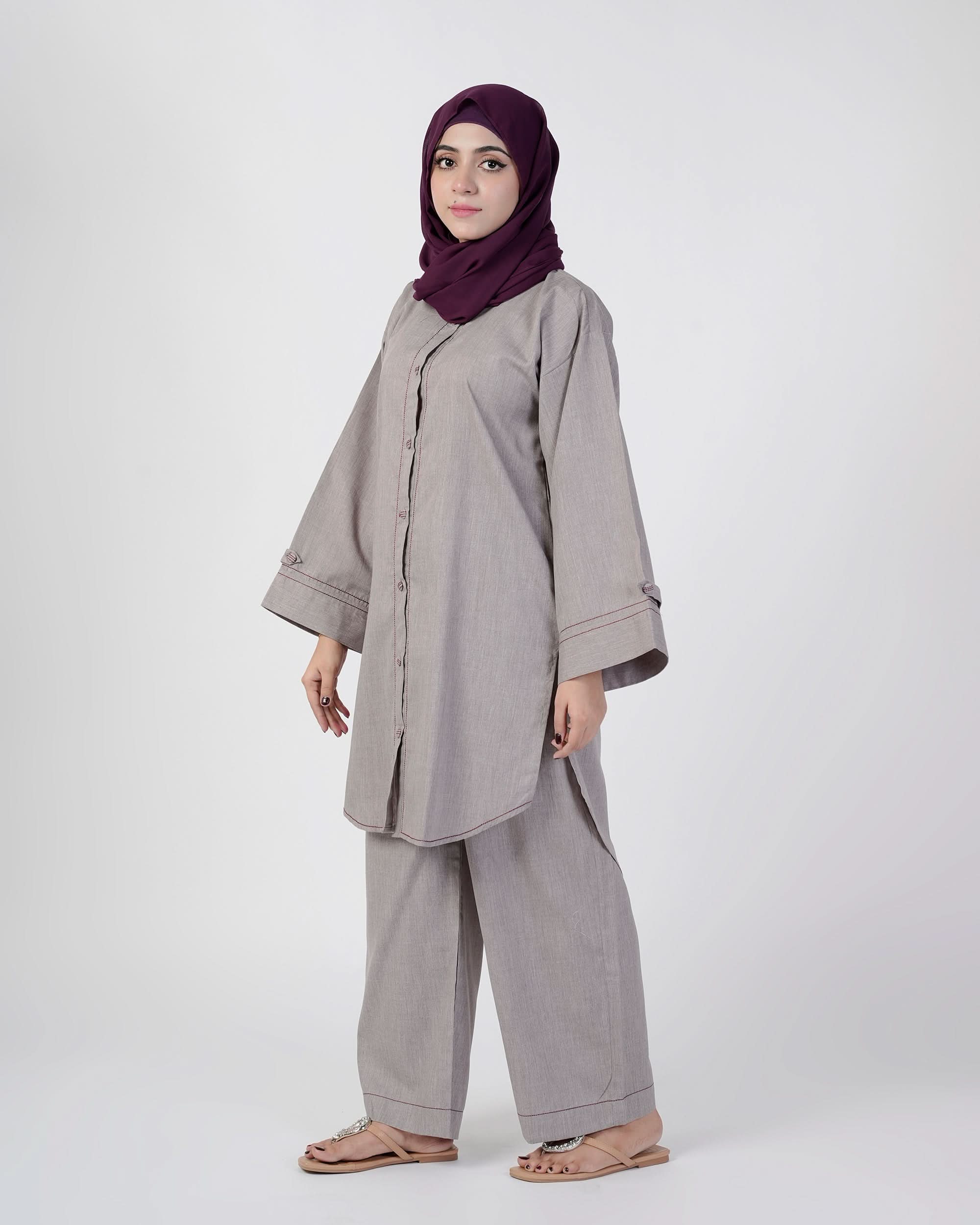 Eminent Women’s Solid Blended 2 Pcs Suit