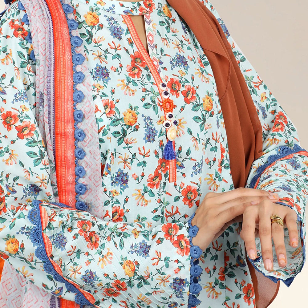 Eminent Women's Un-Stitched 3pcs Suit - 11
