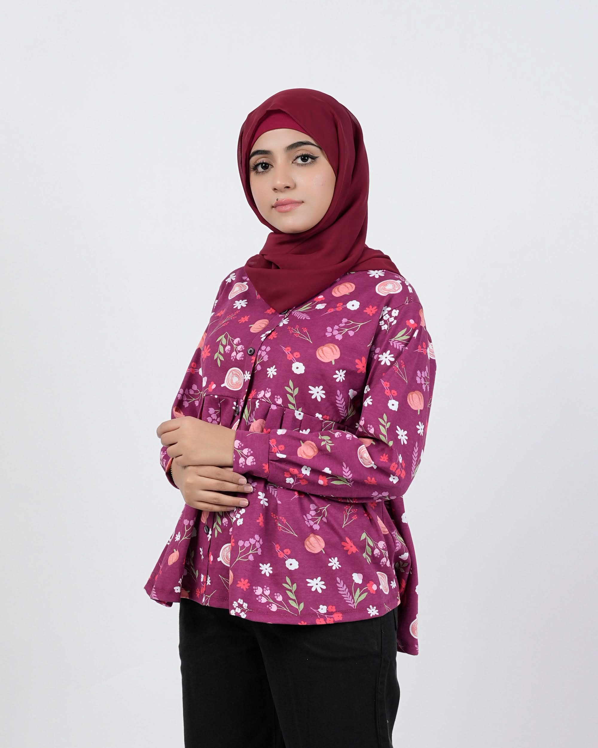 Eminent Women's Western Top - Maroon