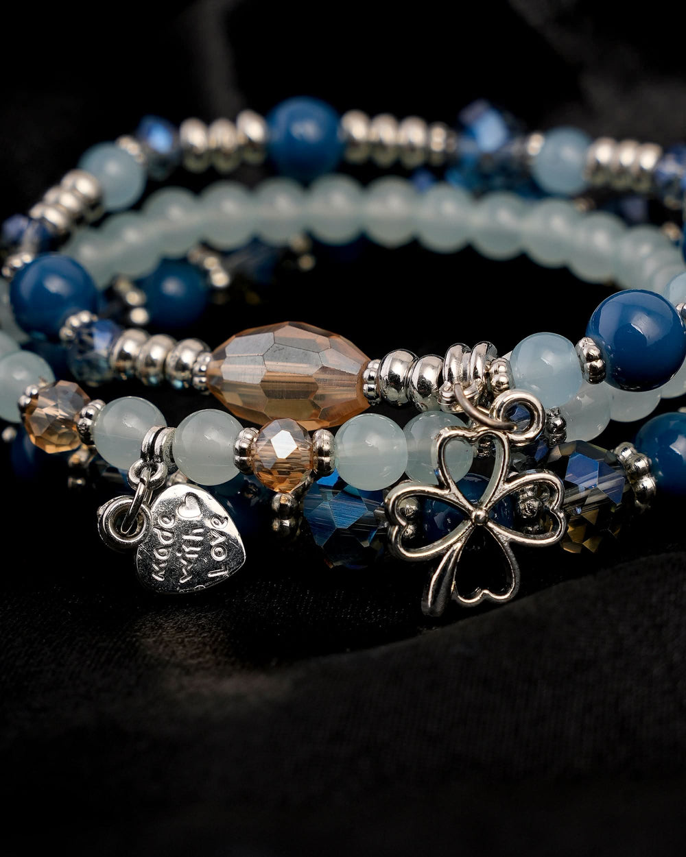 Women's Beads Bracelets( 4Ps Set )