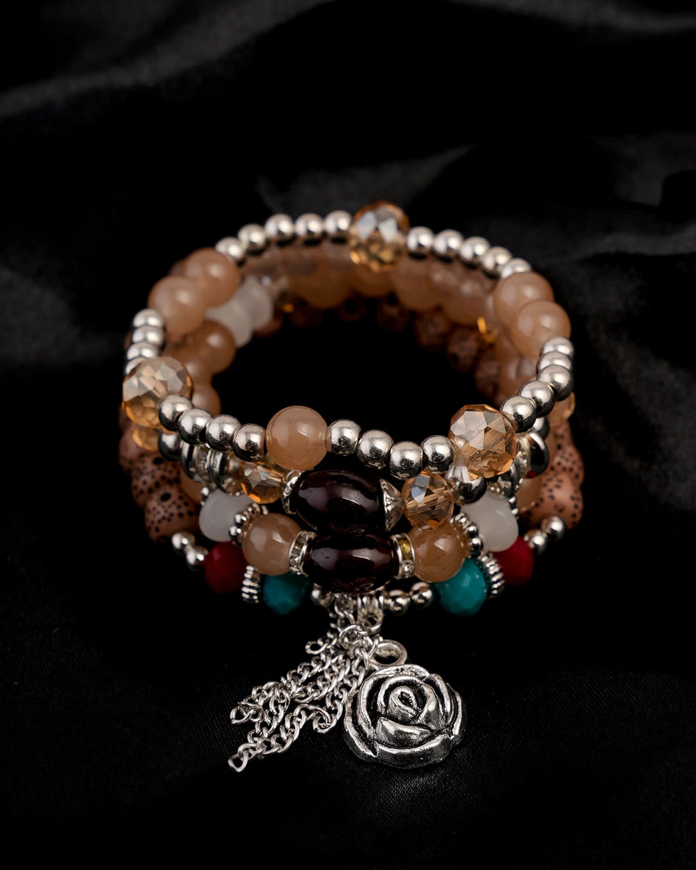 Women's Beads Bracelets( 4Ps Set )