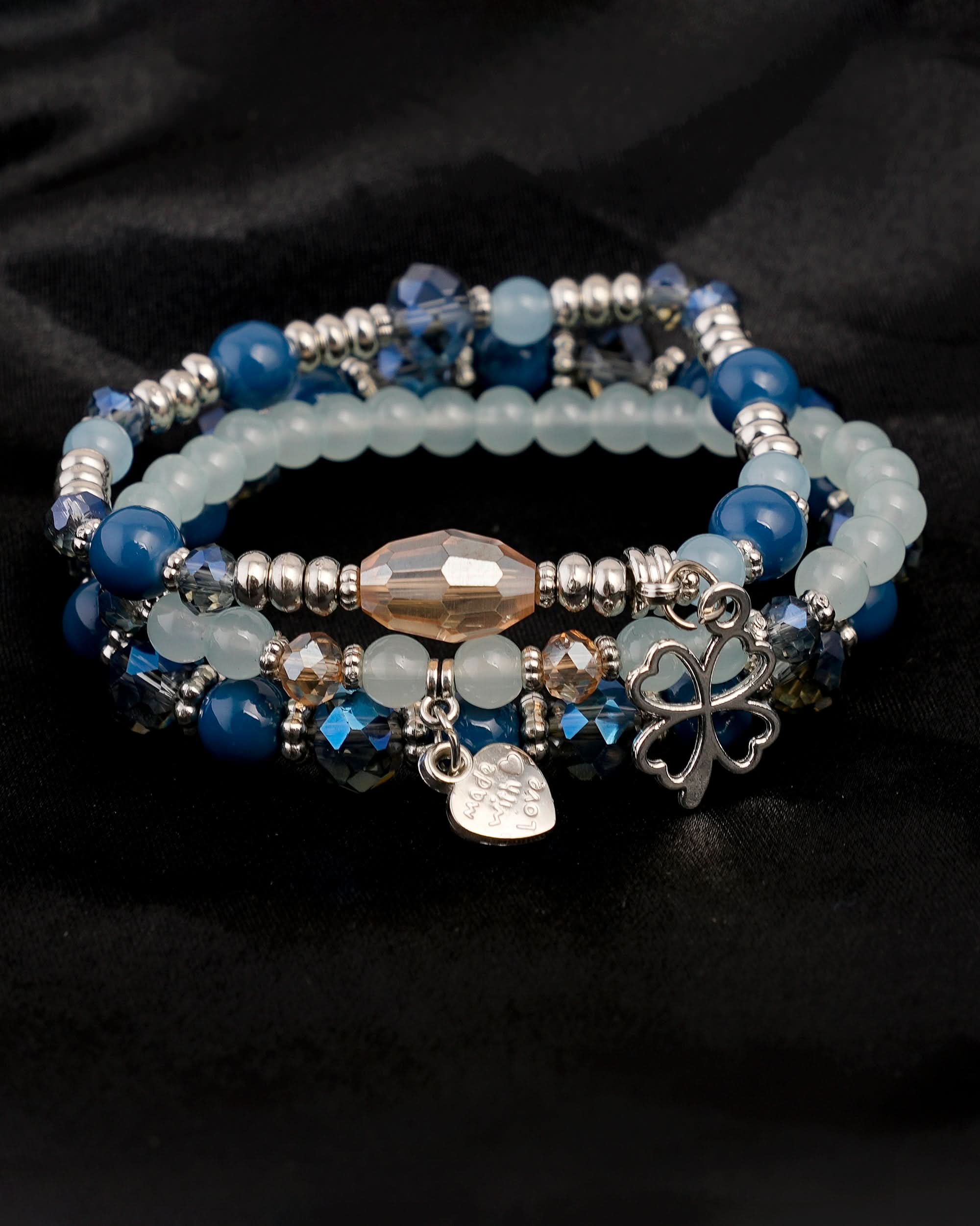 Women's Beads Bracelets( 4Ps Set )