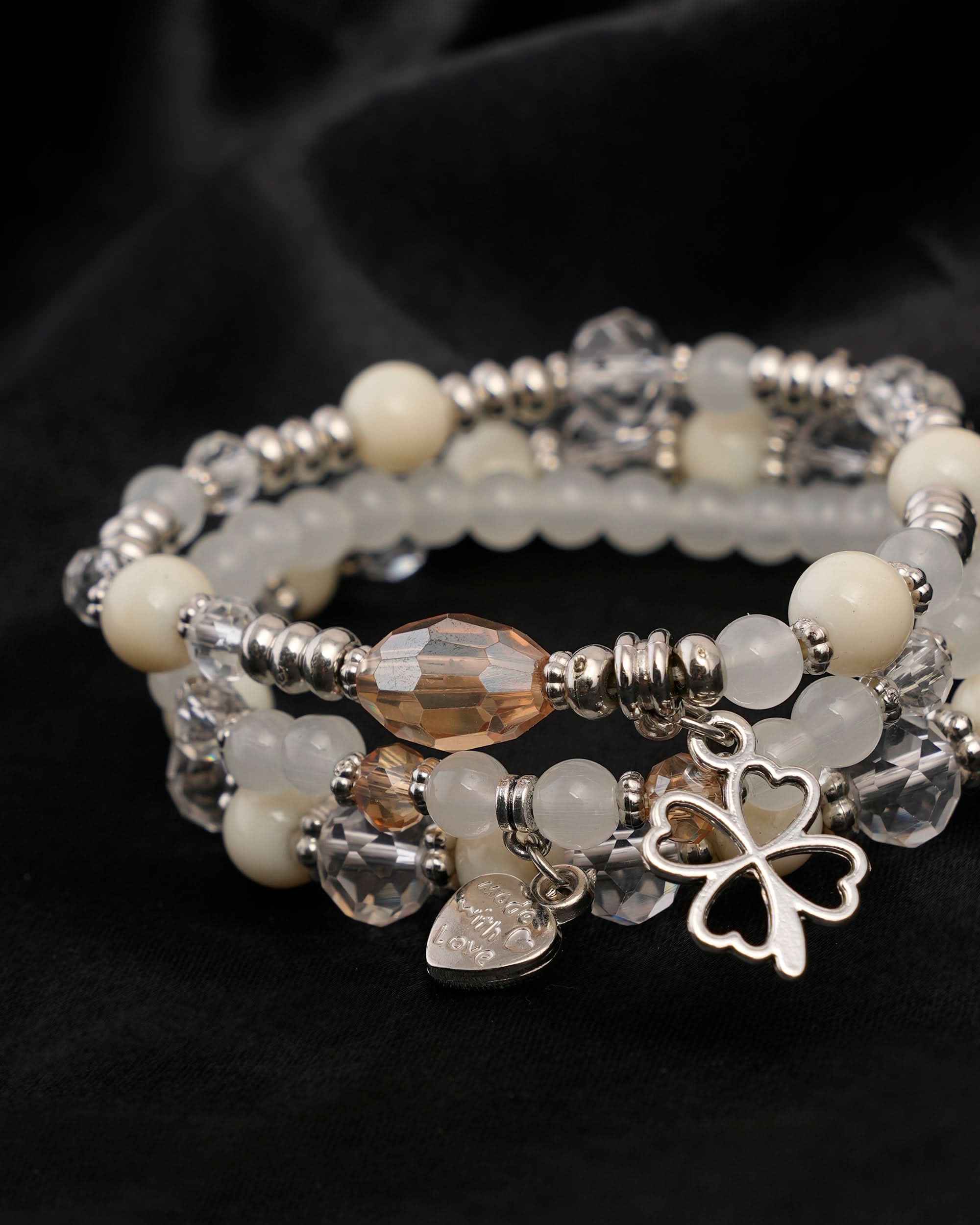 Women's Beads Bracelets( 4Ps Set )