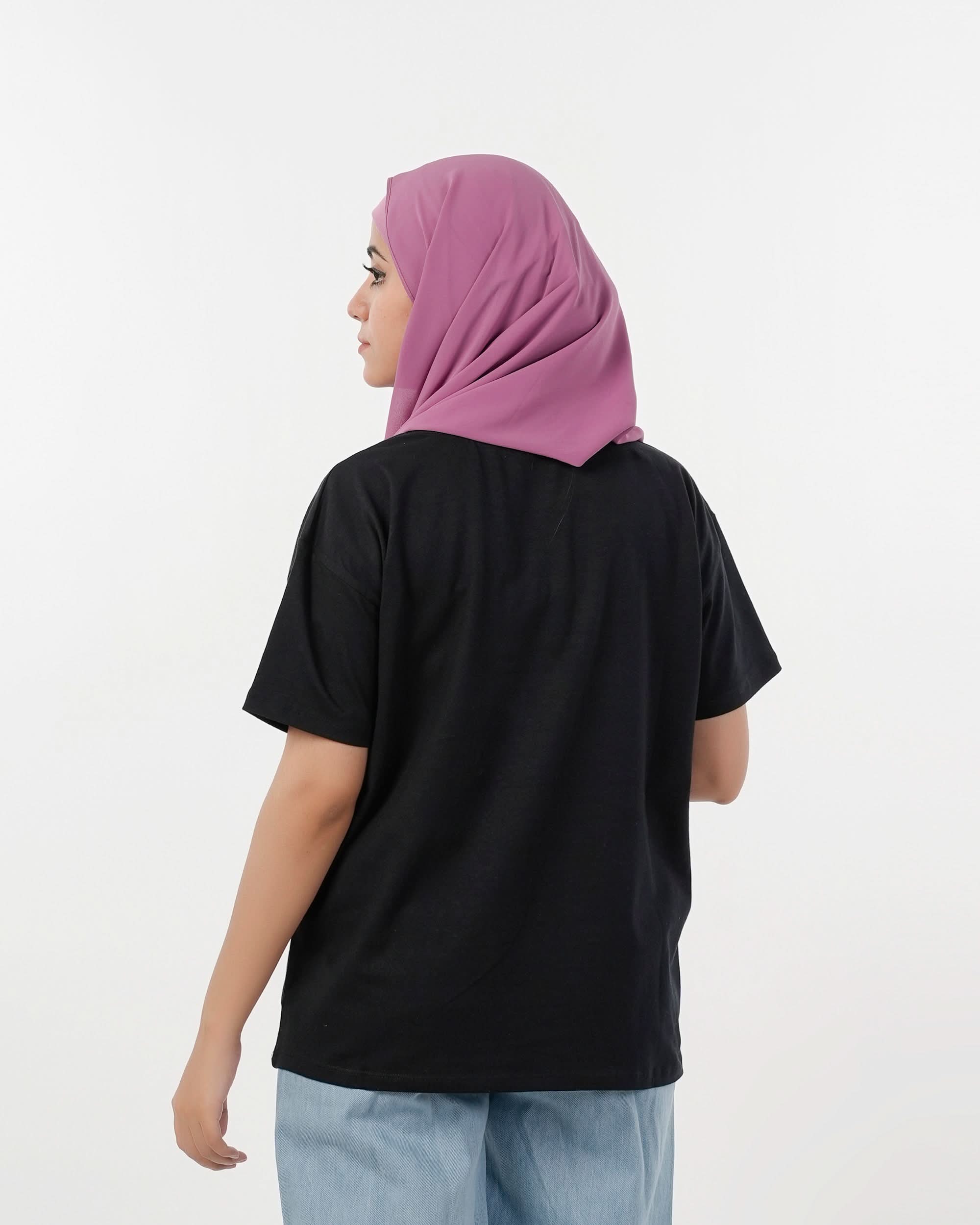 Eminent Women's Half Sleeves T-Shirt - Black