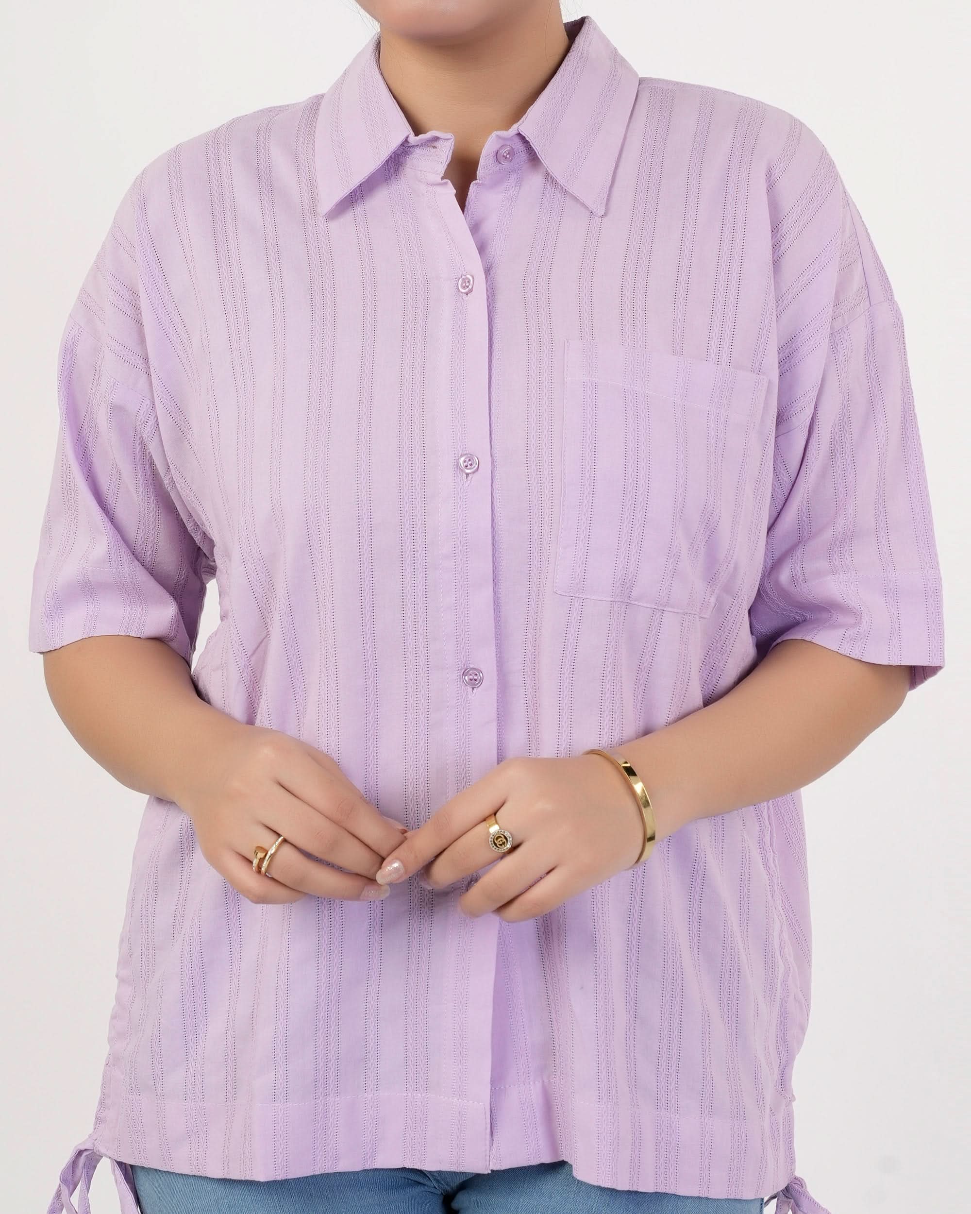 Eminent Women's Causal Shirt - Light Purple