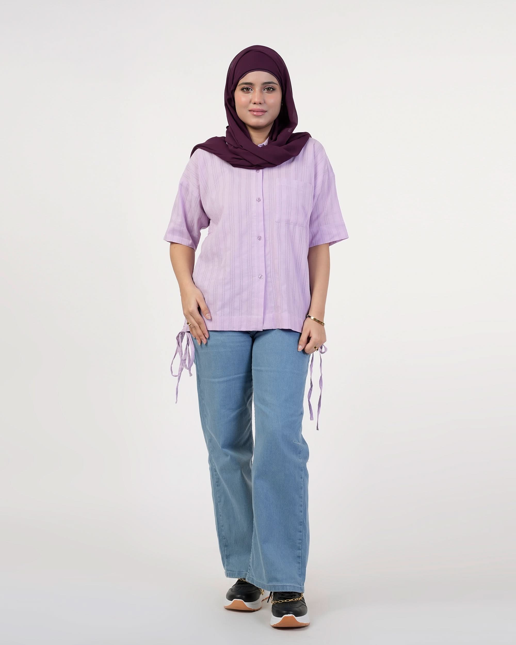 Eminent Women's Causal Shirt - Light Purple