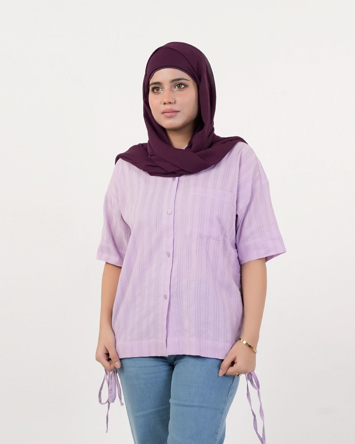 Eminent Women's Causal Shirt - Light Purple