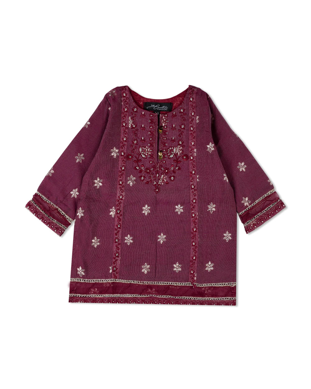 Girls’ Embroidered 3Pcs Suit