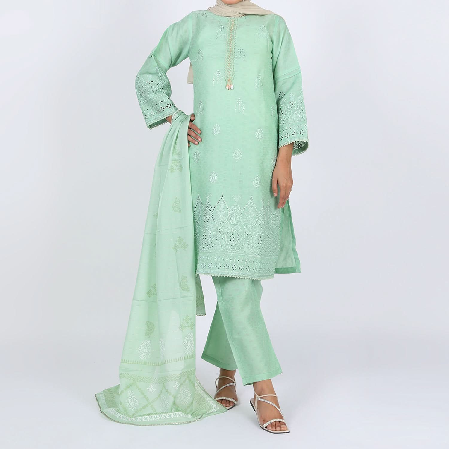 Women's Jacquard 3Pcs Suit