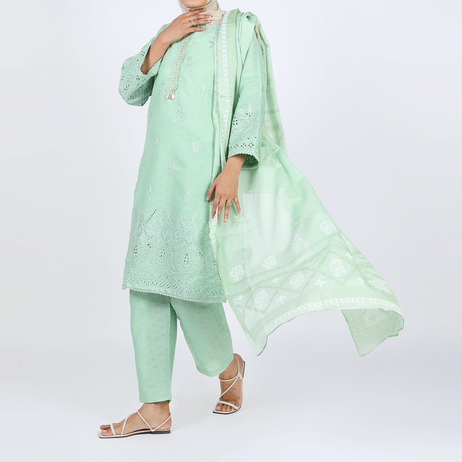 Women's Jacquard 3Pcs Suit