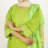 Women's Stitched 3-Piece Cotton Suit