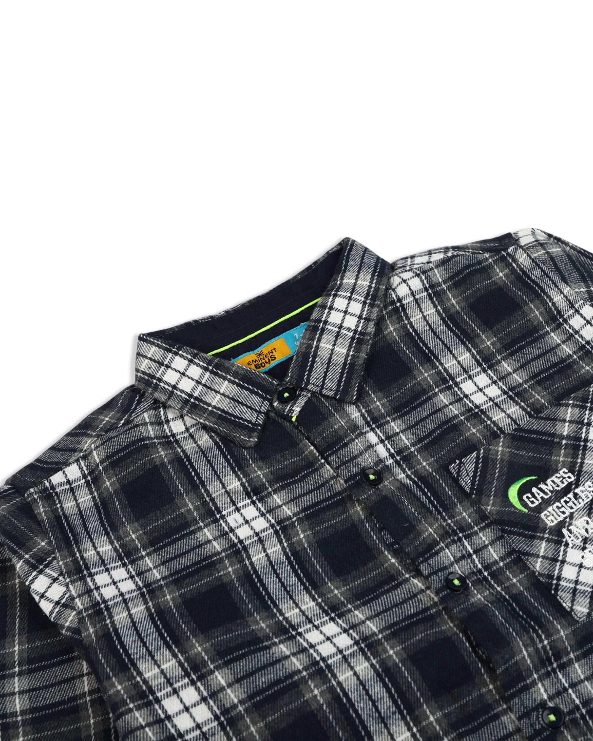 Eminent Boy Junior Casual Full Sleeves Shirt