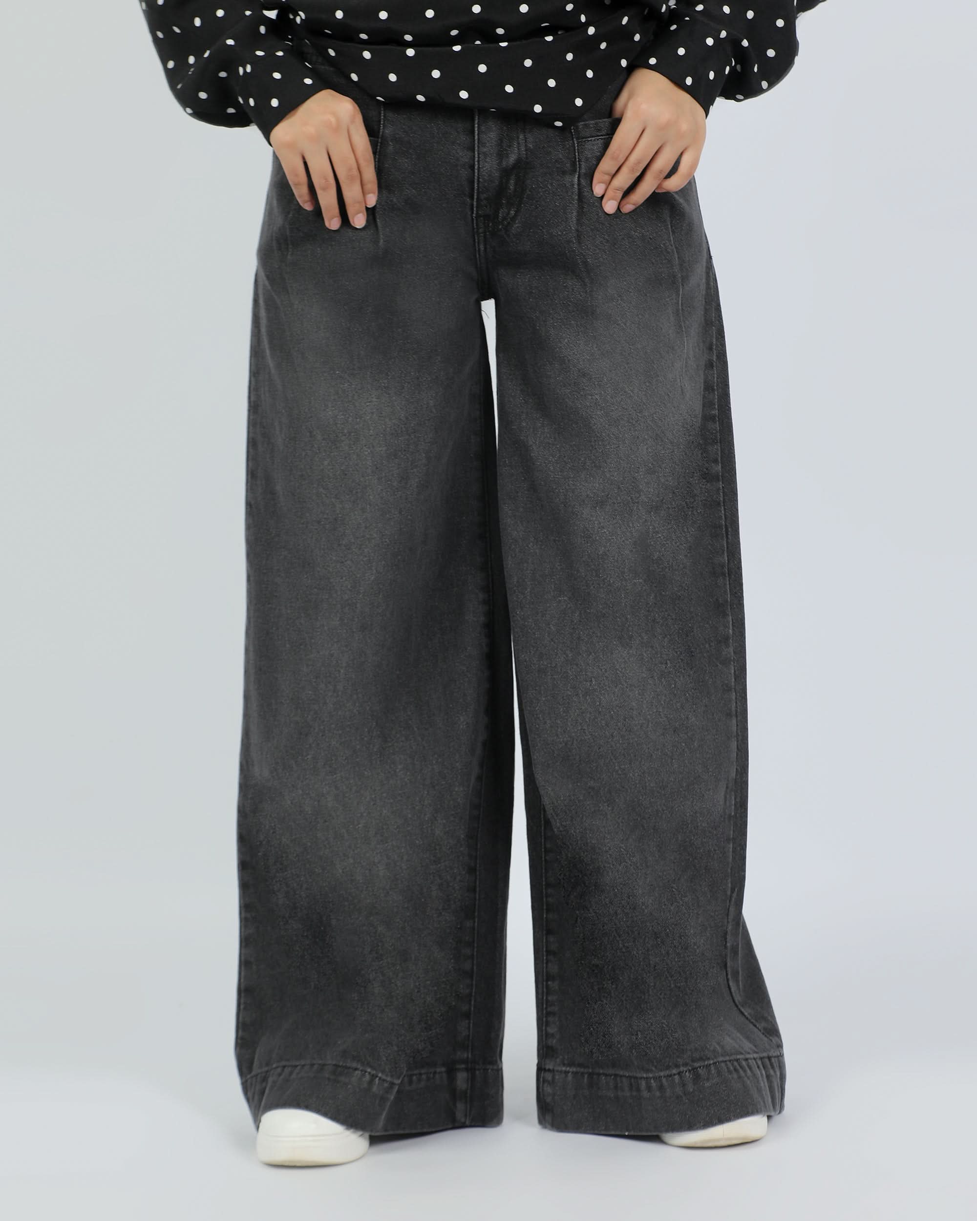 Eminent Women's Palazzo Fit Denim Pant