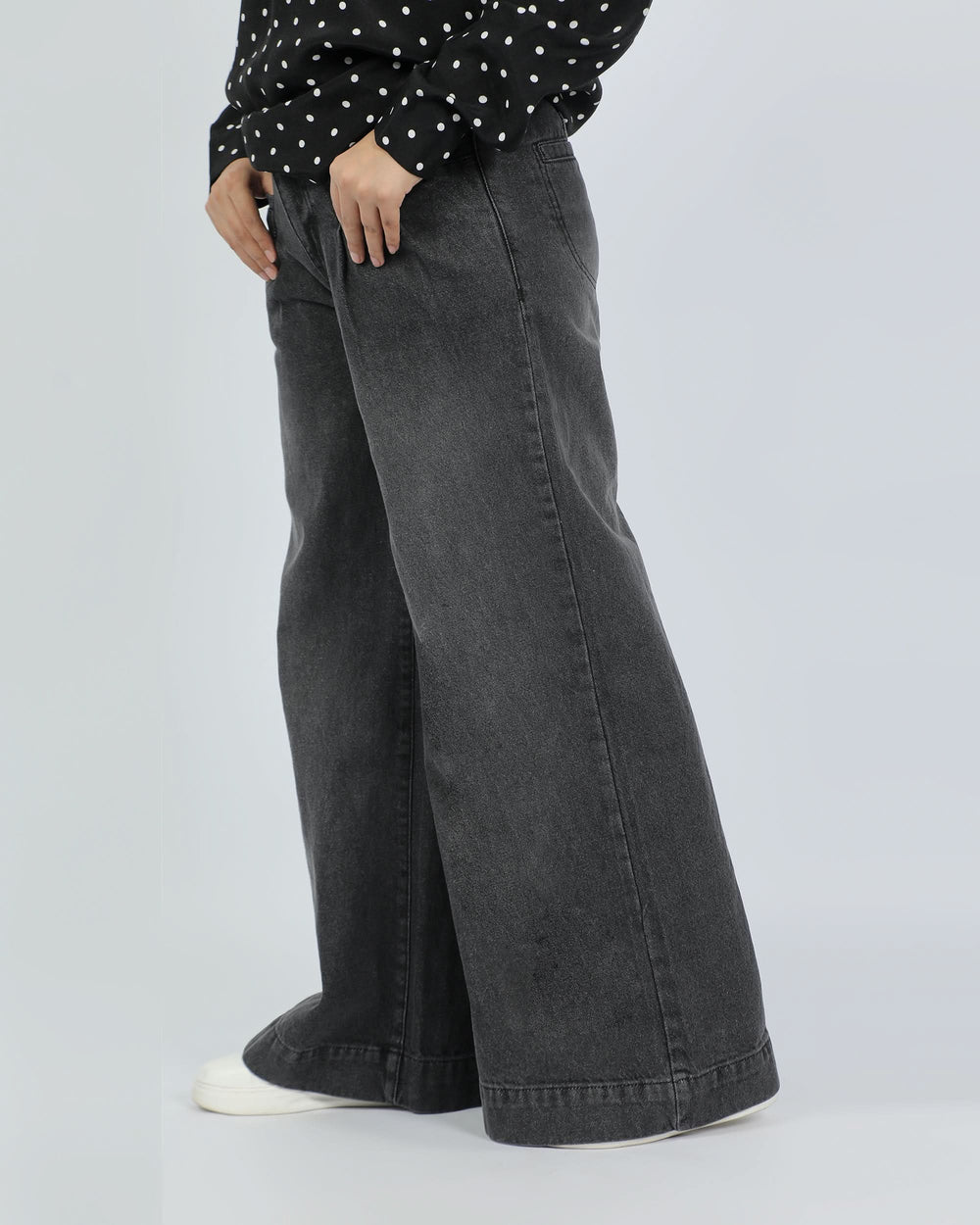 Eminent Women's Palazzo Fit Denim Pant