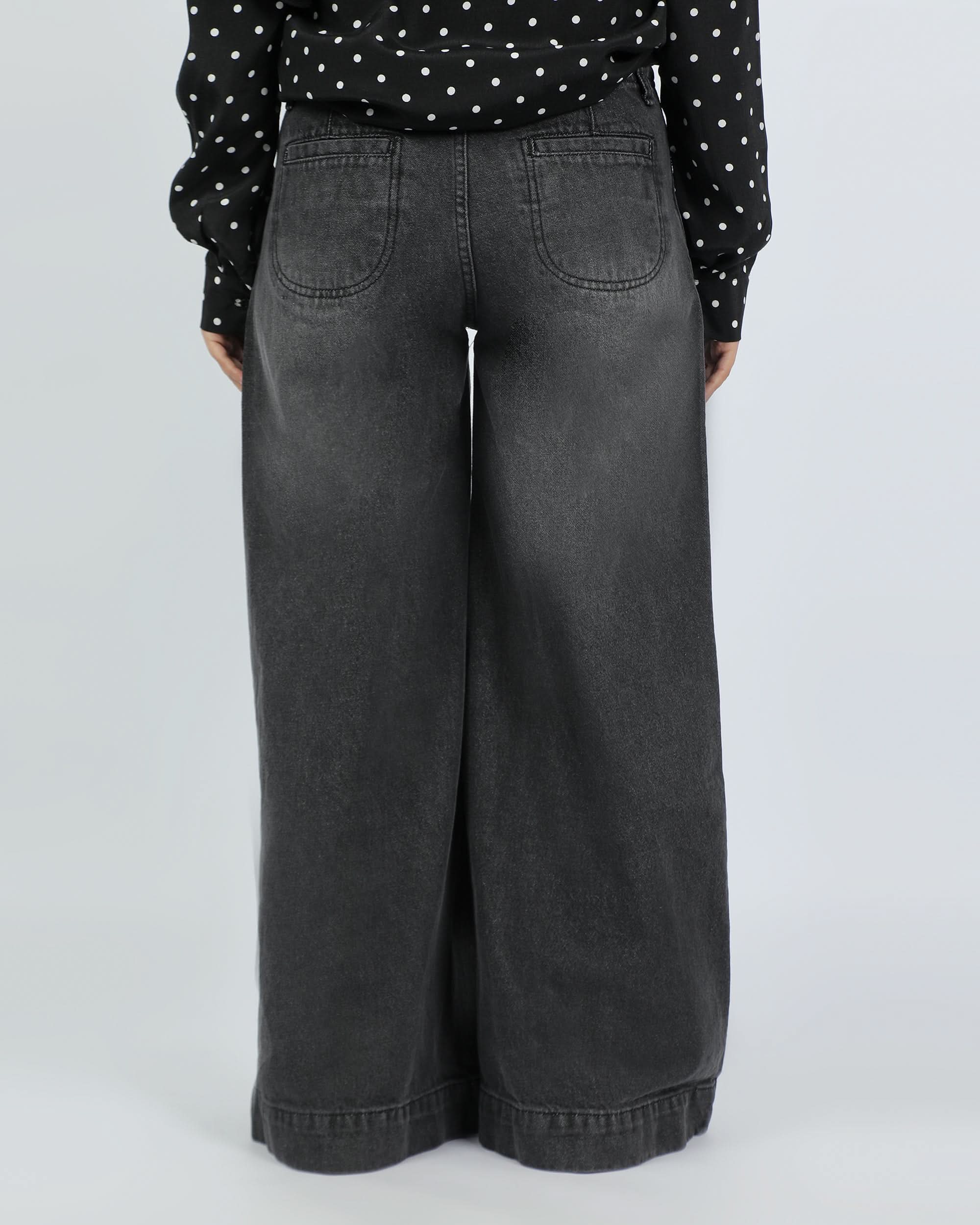 Eminent Women's Palazzo Fit Denim Pant
