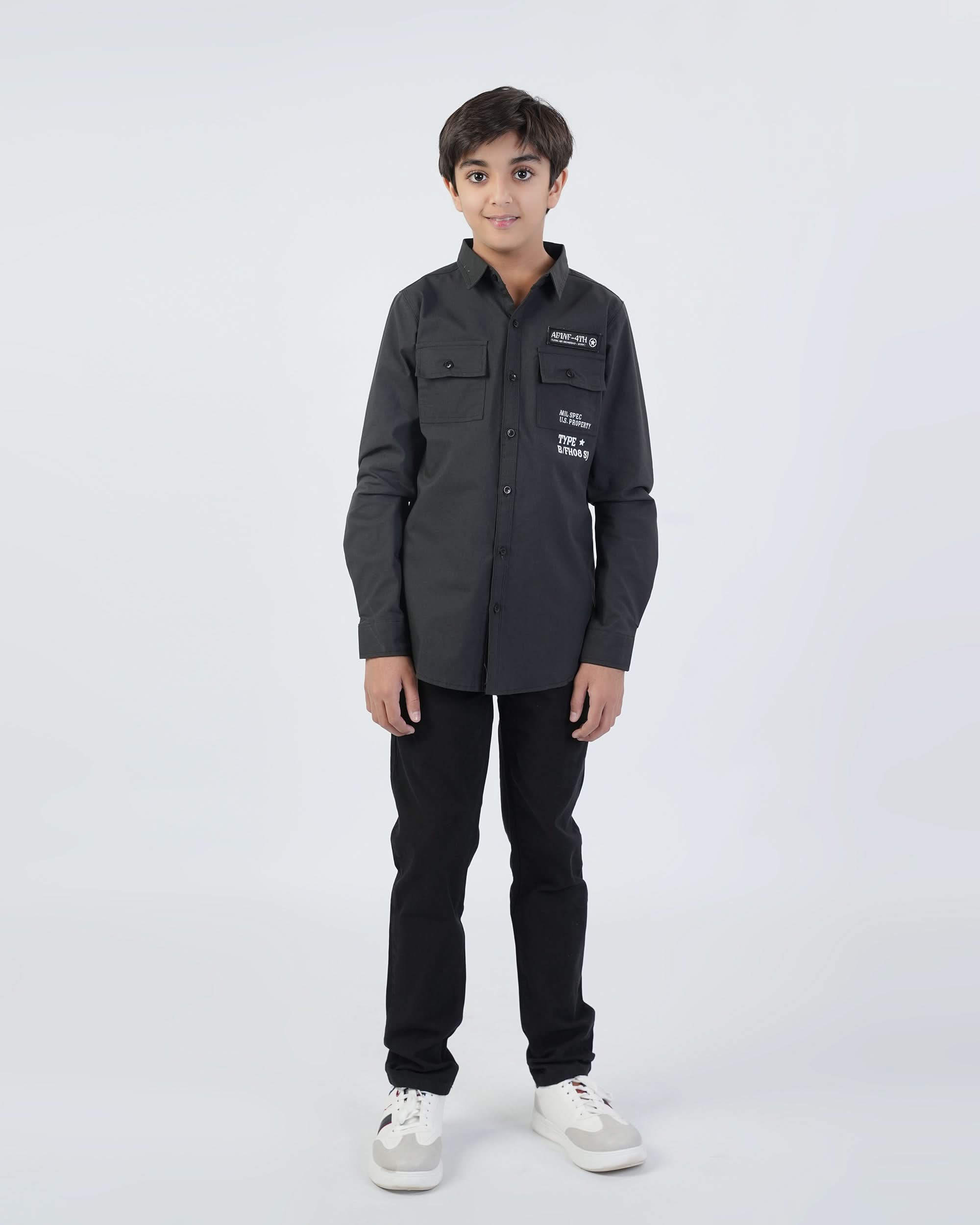 Valuables Boys Full Sleeves Casual Shirt