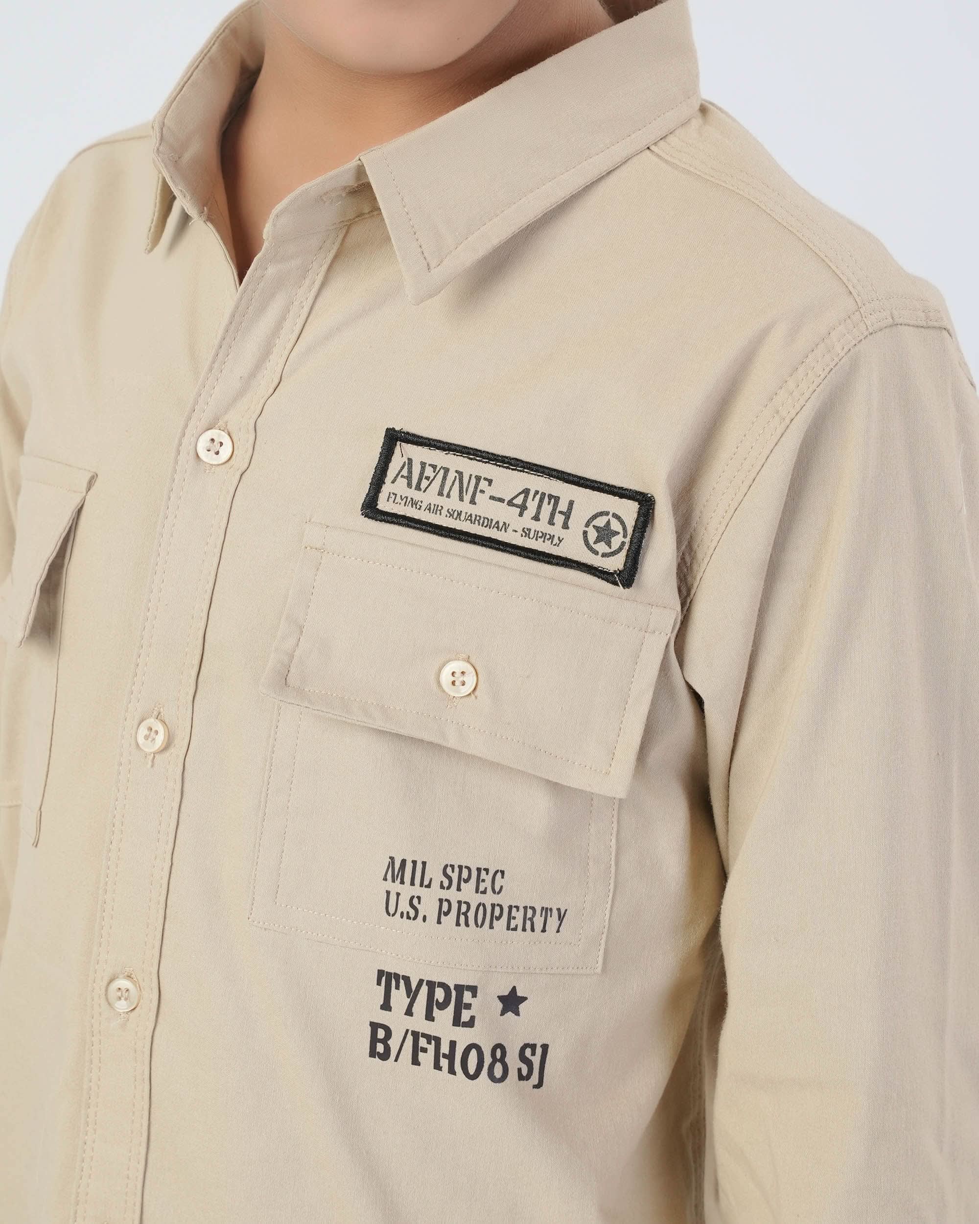 Valuables Boys Full Sleeves Casual Shirt