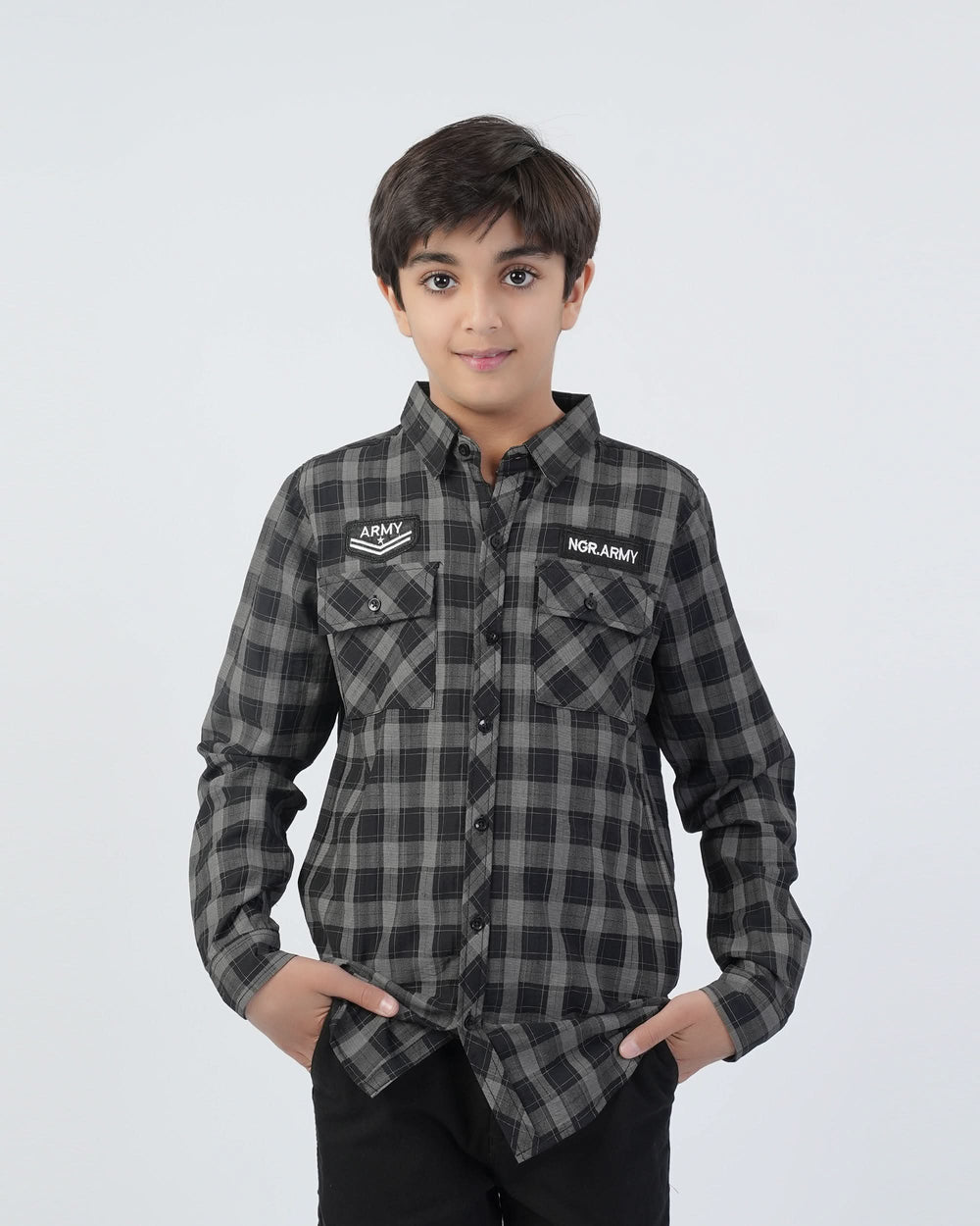 Valuables Boys Full Sleeves Casual Shirt