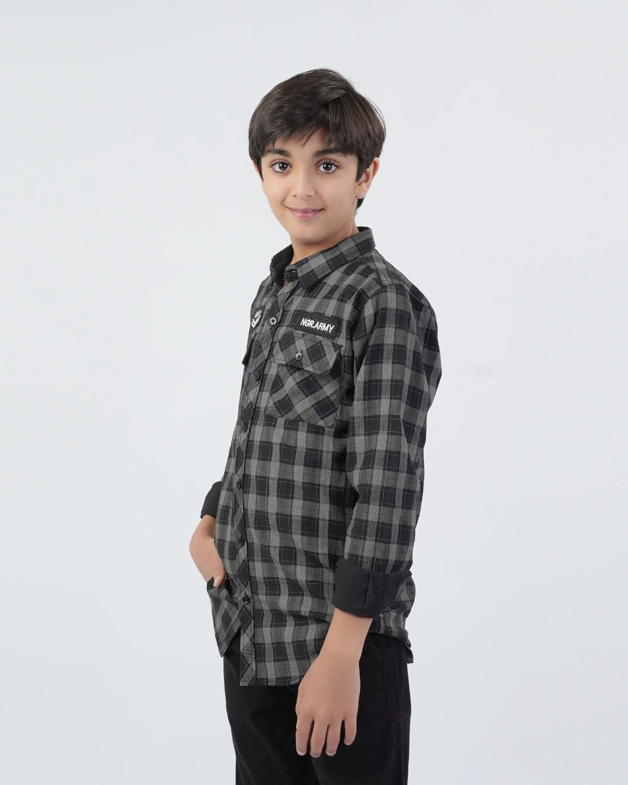 Valuables Boys Full Sleeves Casual Shirt