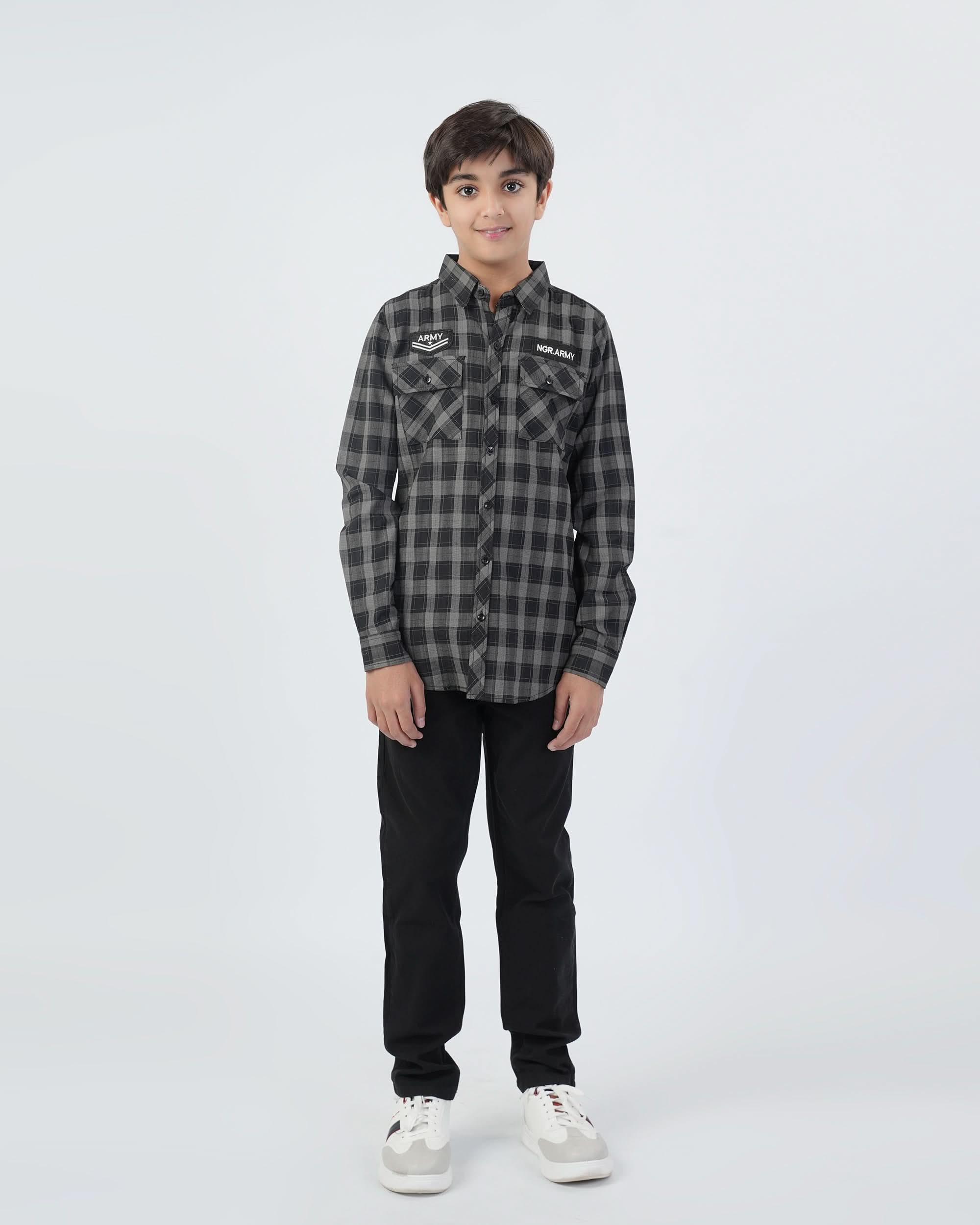 Valuables Boys Full Sleeves Casual Shirt