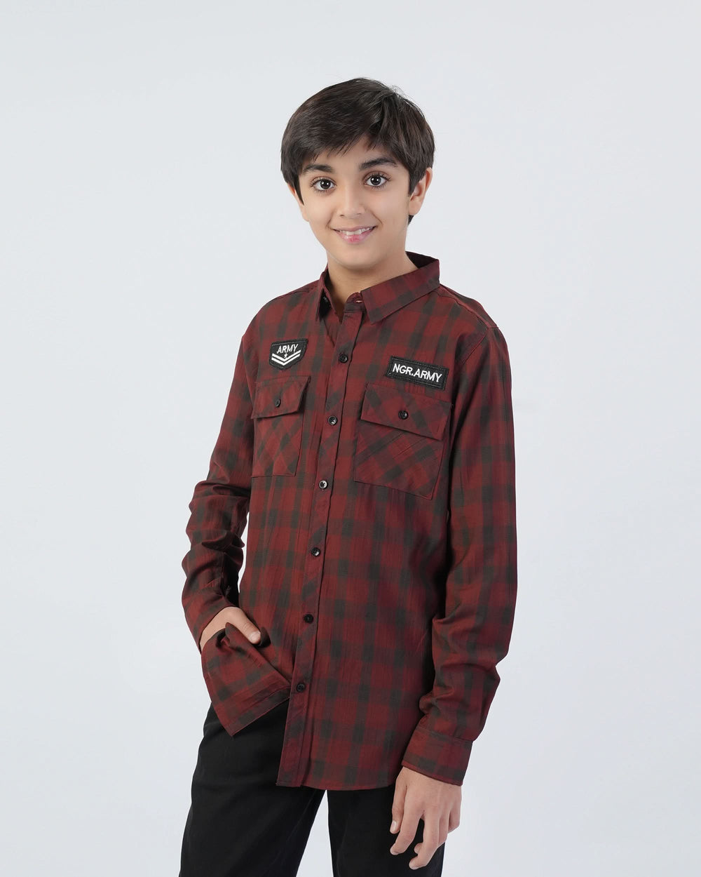 Valuables Boys Full Sleeves Casual Shirt