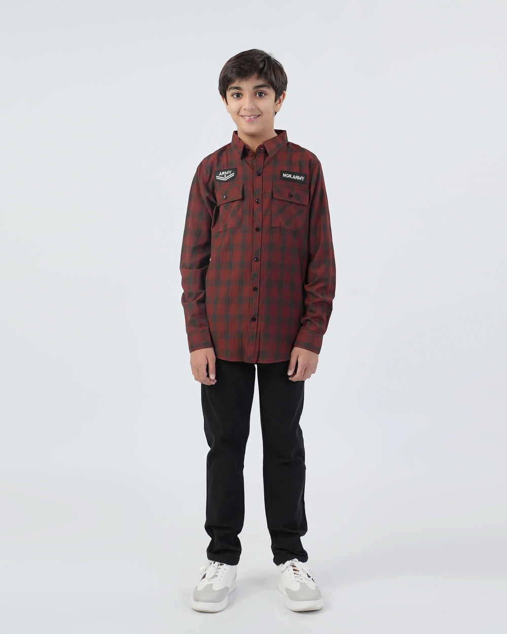 Valuables Boys Full Sleeves Casual Shirt
