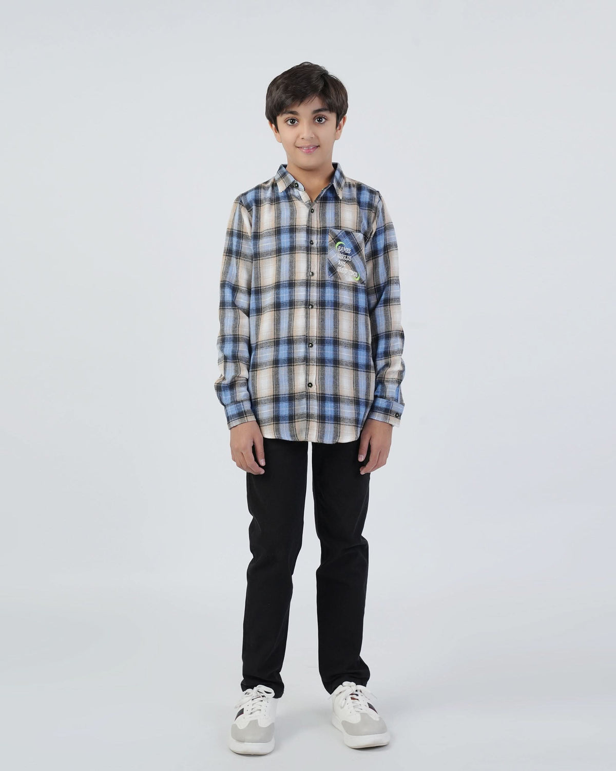 Eminent Boy Junior Casual Full Sleeves Shirt