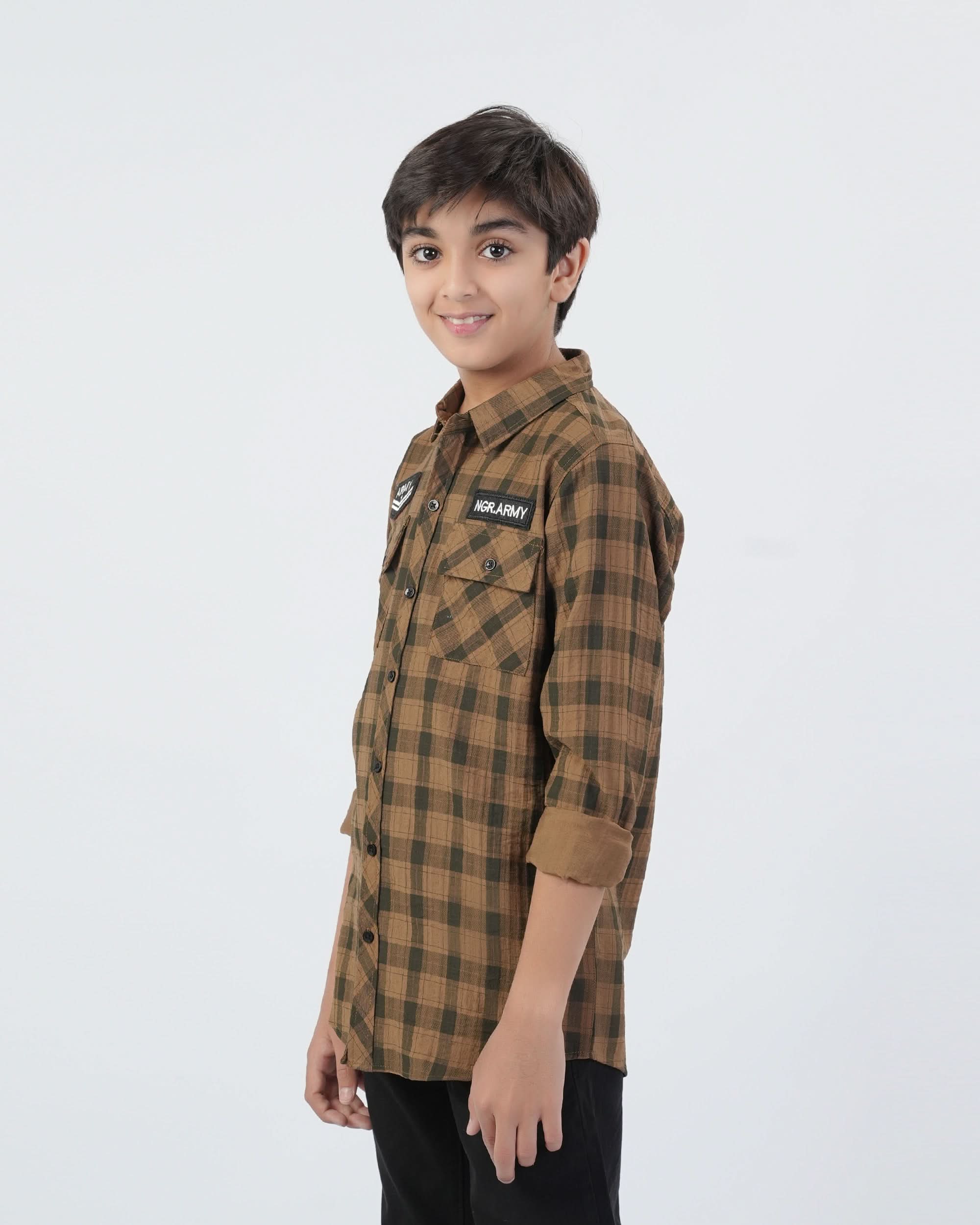 Valuables Boys Full Sleeves Casual Shirt