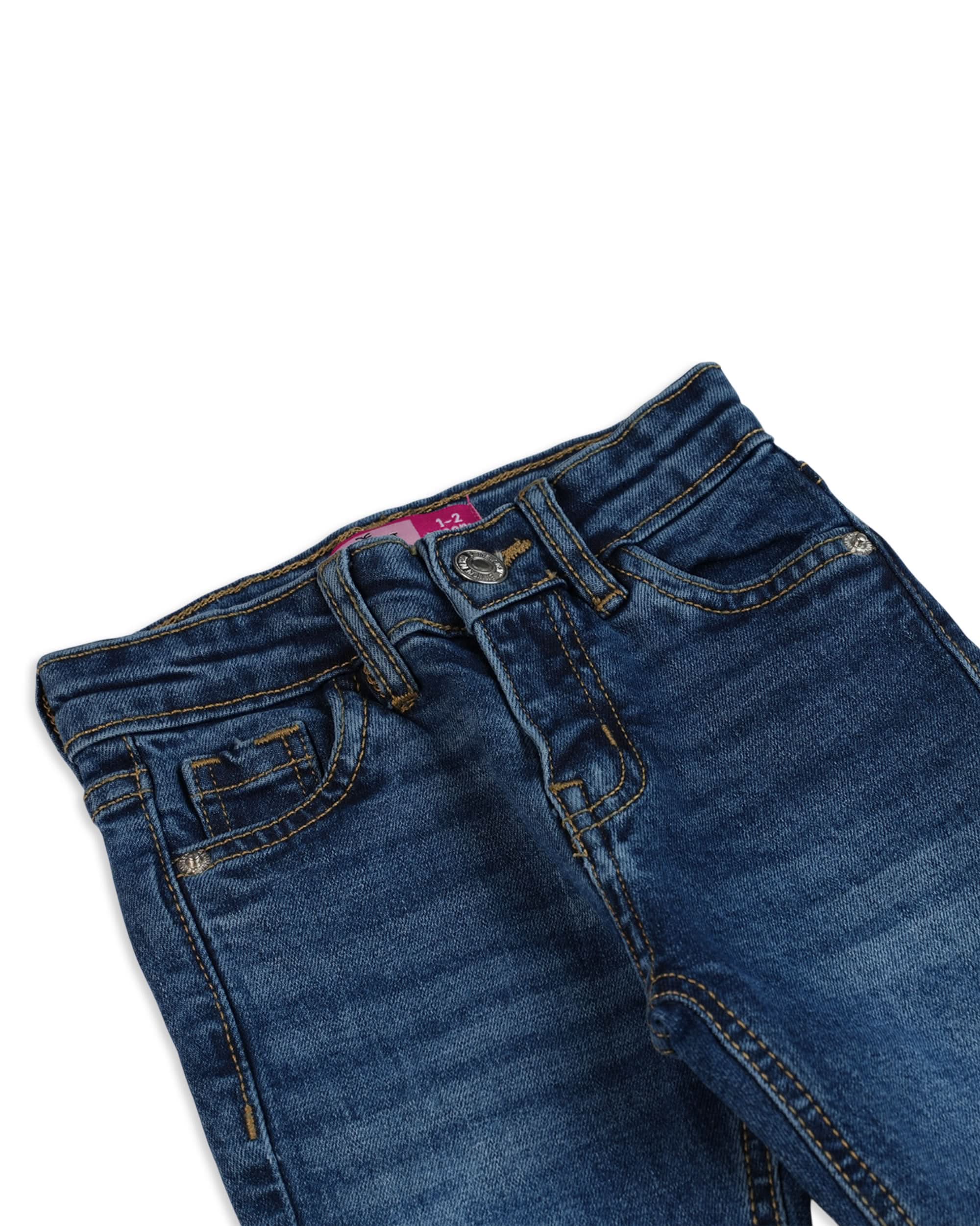 Eminent Girls Flared Fit Denim Pant