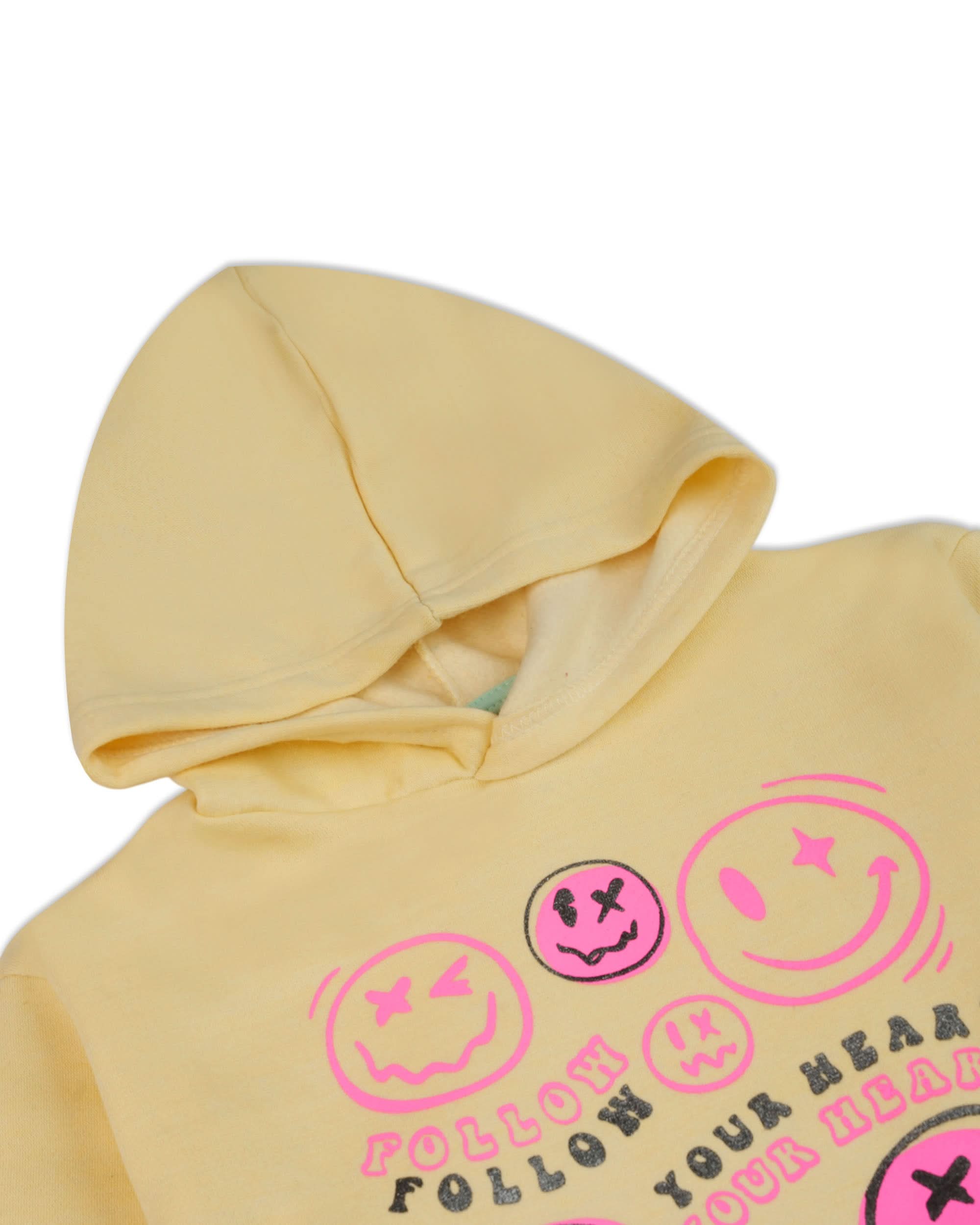 Valuables Girl's Hooded Full Sleeves T-Shirt