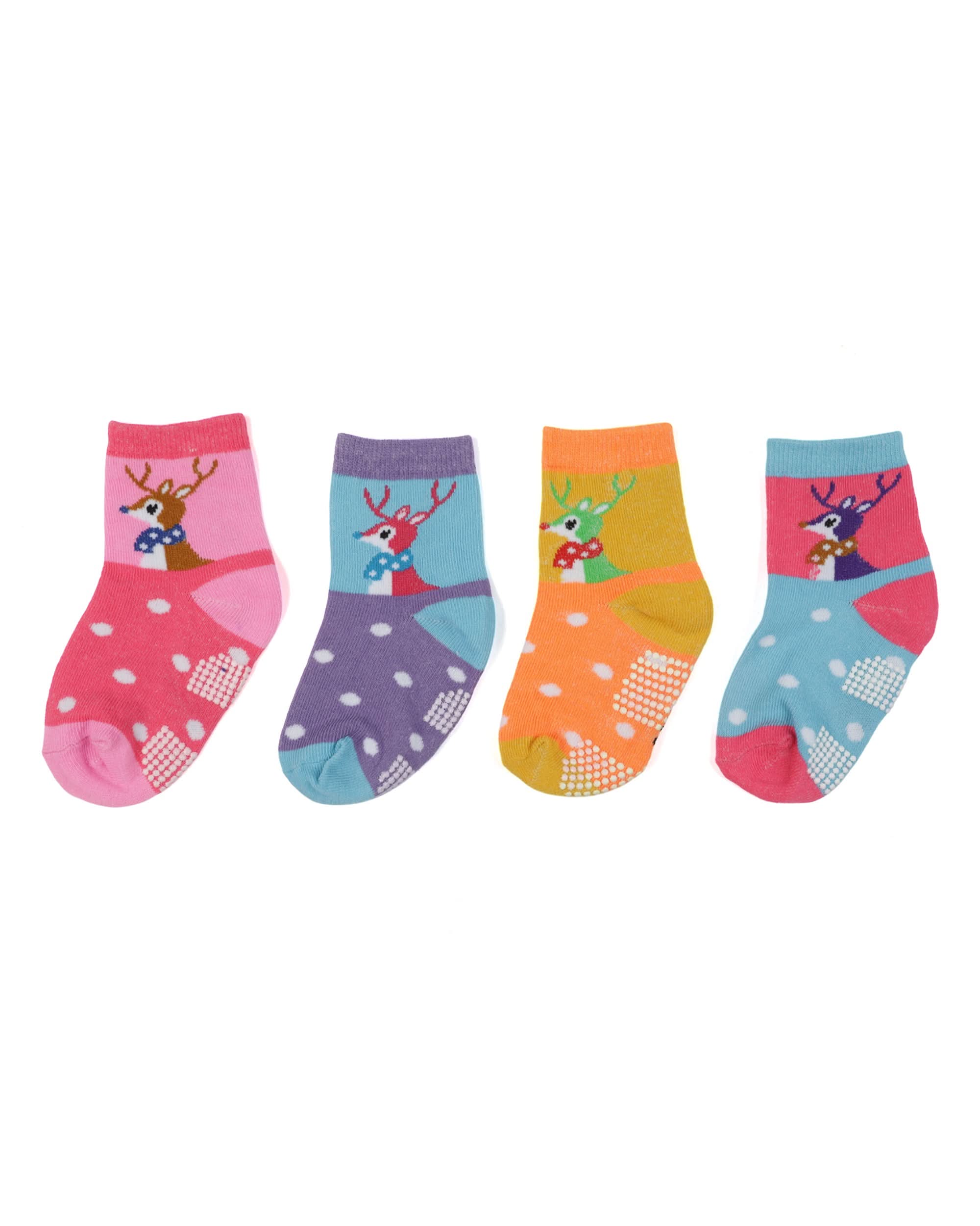Girls Silicon 4Pcs Socks