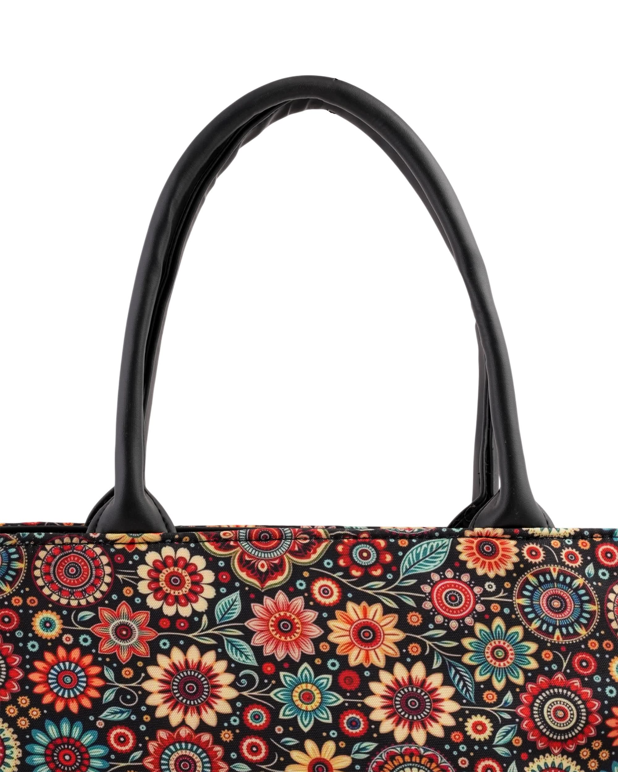 Women's Canvas Rexine Tote Bag