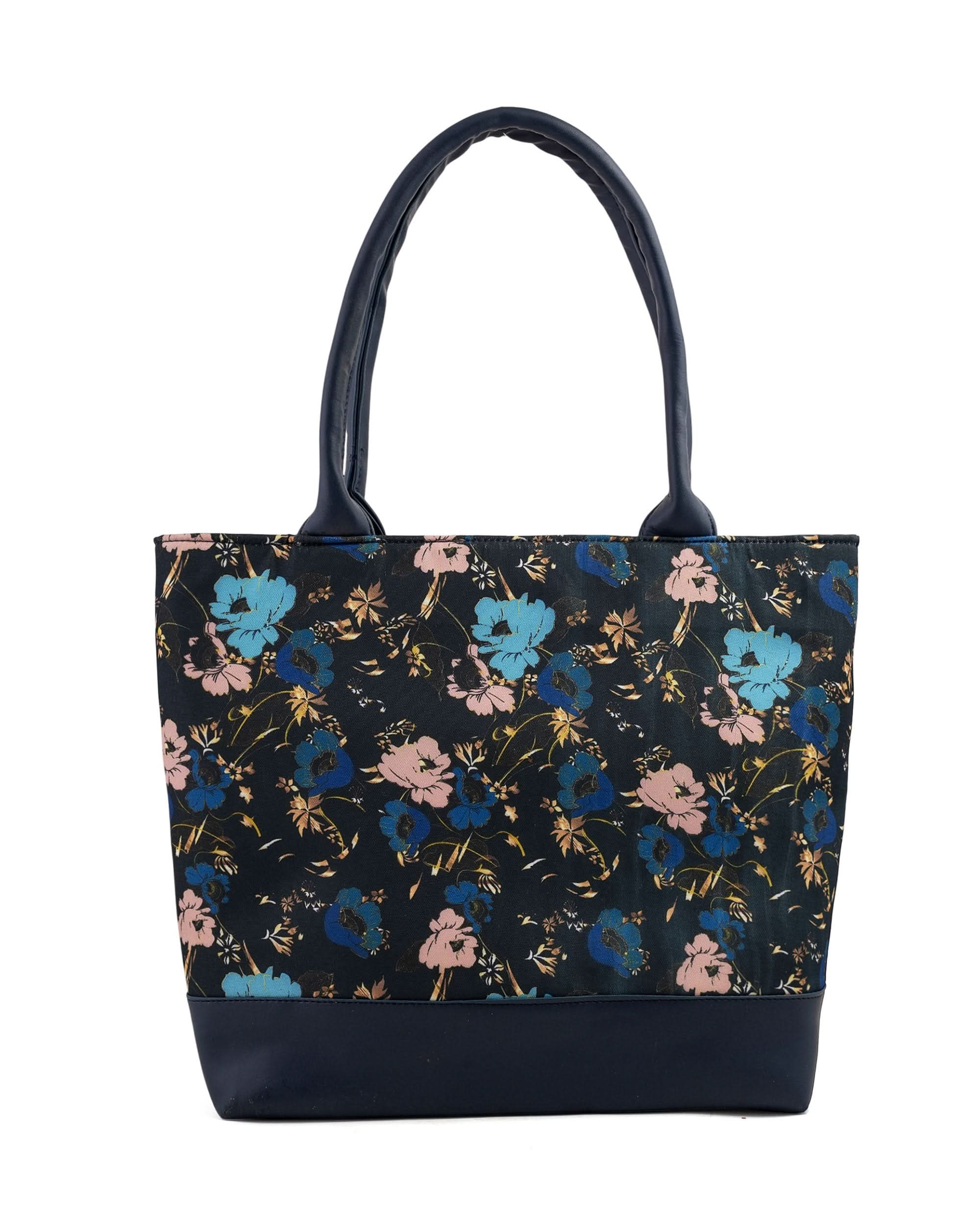 Women's Canvas Rexine Tote Bag