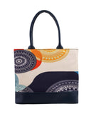 Women's Canvas Rexine Tote Bag