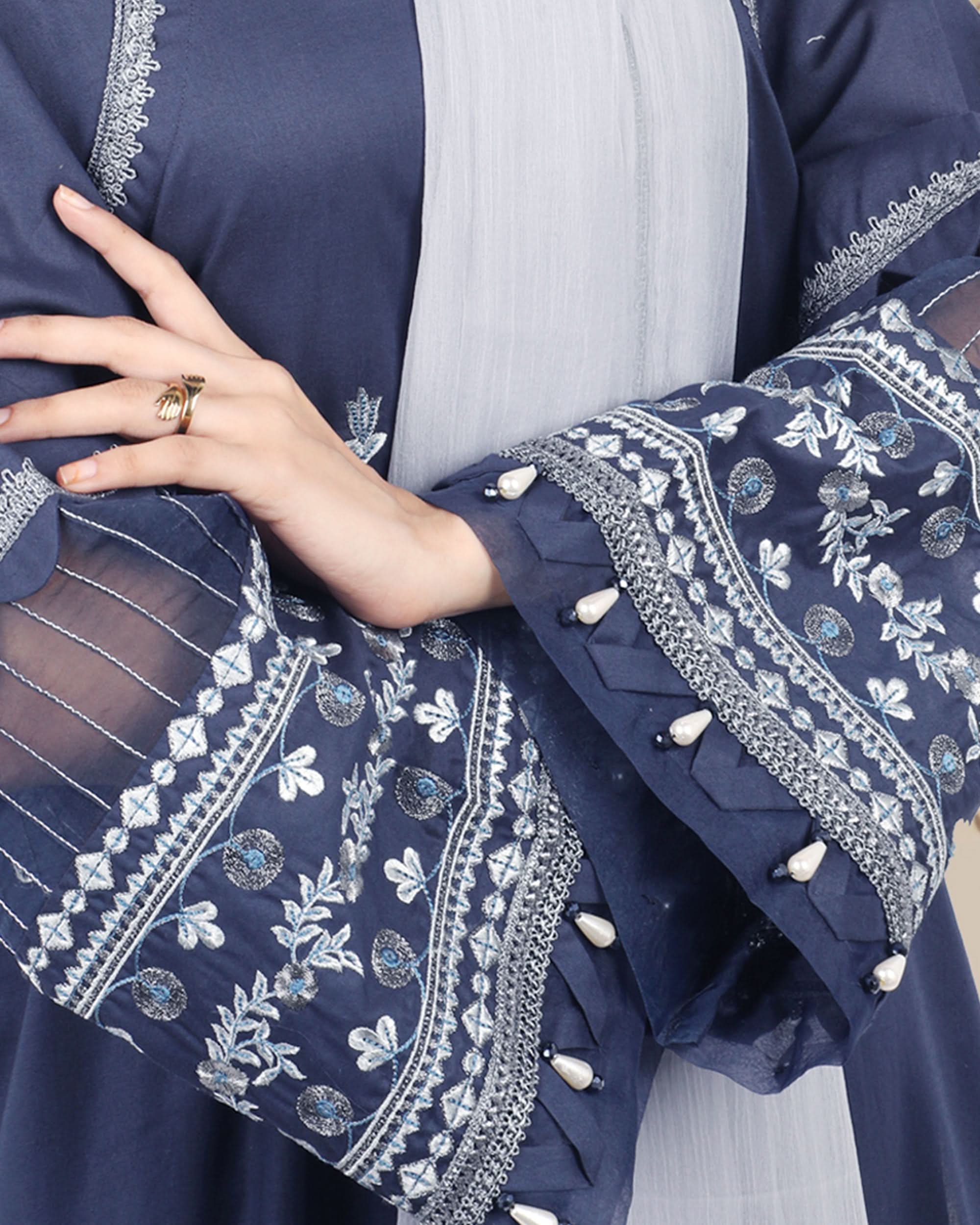 Eminent Cambric Digital Embroidered 3-Piece Suit