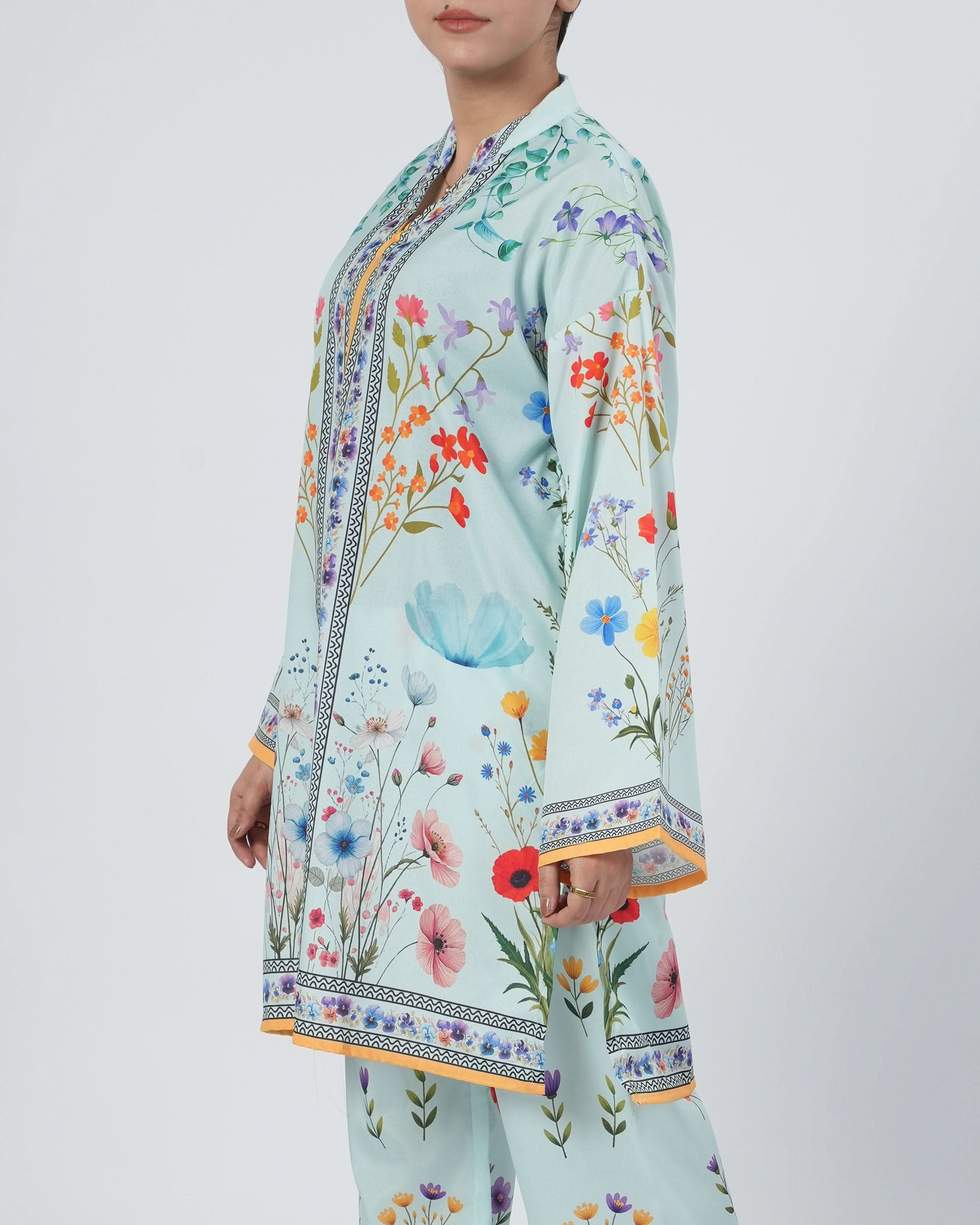 Valuables Women's Silk Printed Co-Ord Set