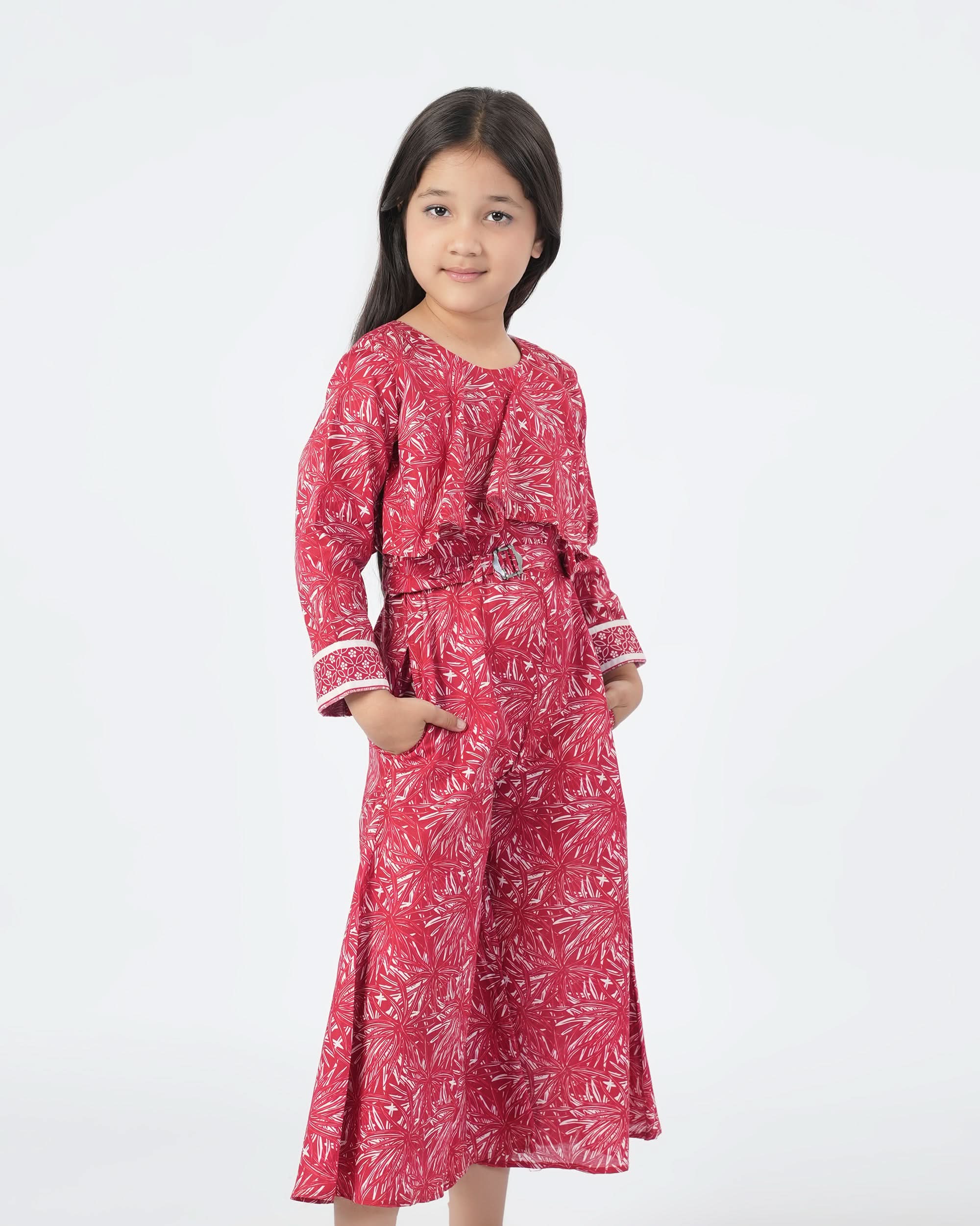 Eminent Girls Jump Suit - Maroon