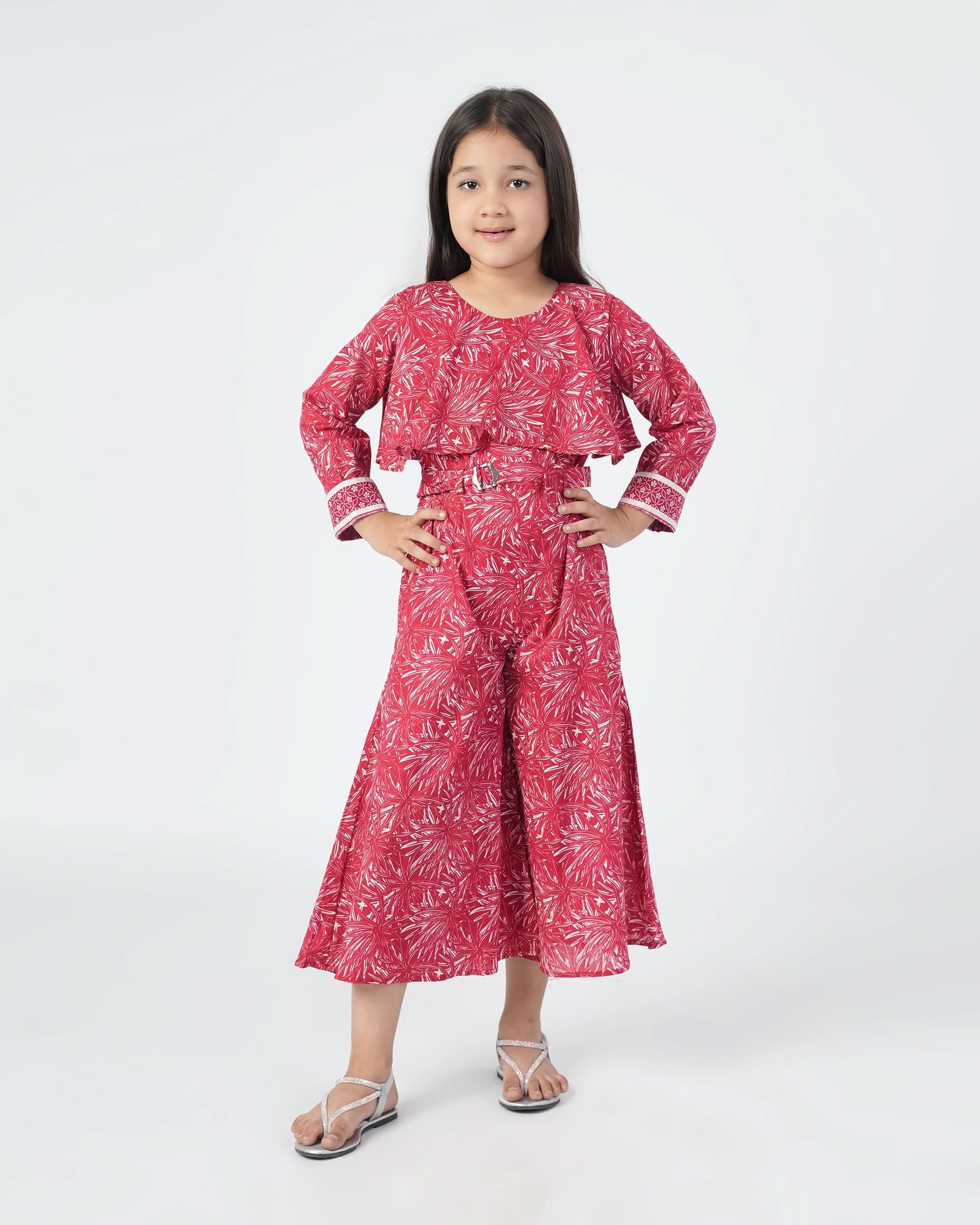 Eminent Girls Jump Suit - Maroon
