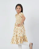 Eminent Girls Woven Frock - Fawn