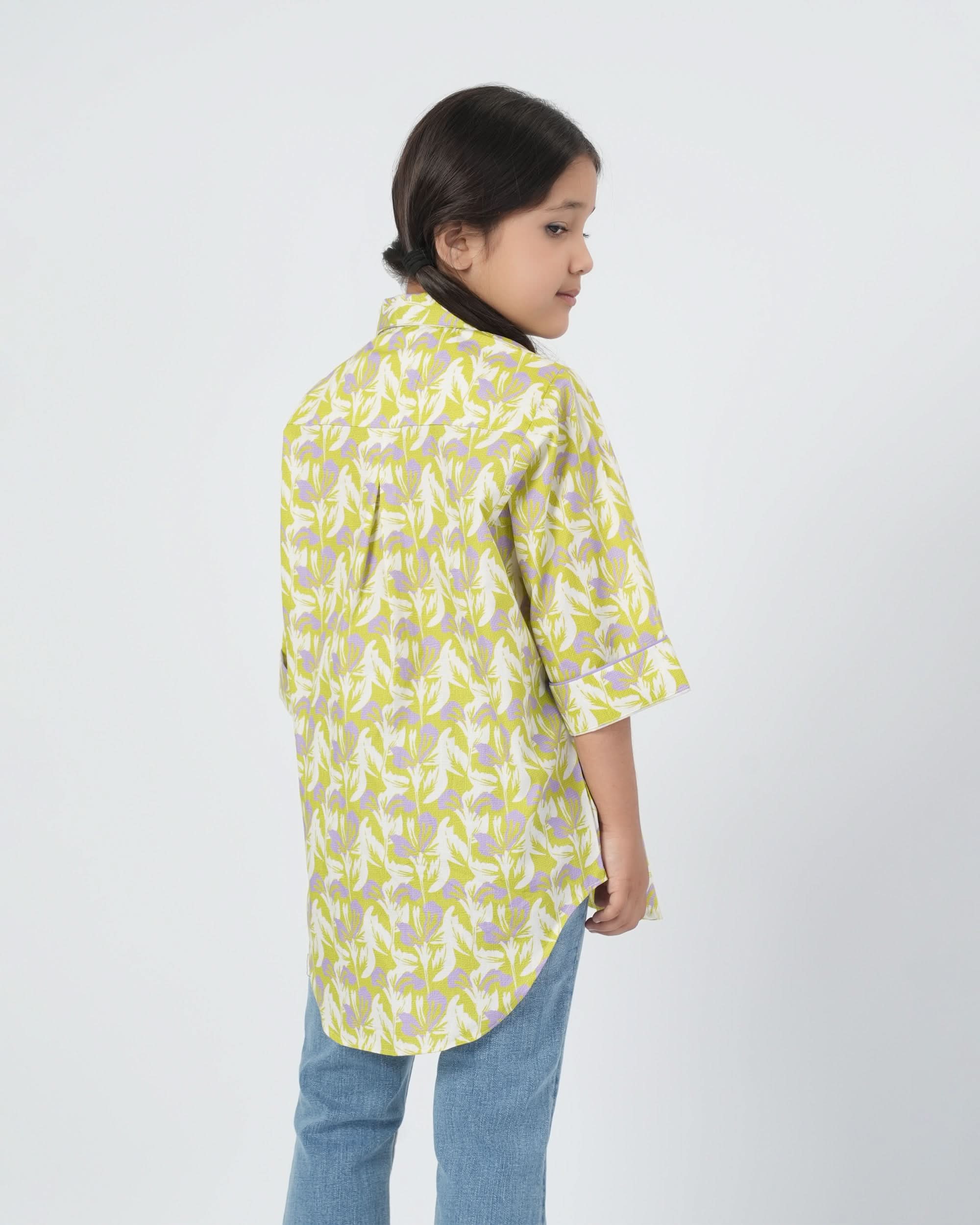 Eminent Girls Woven Full Sleeves Top