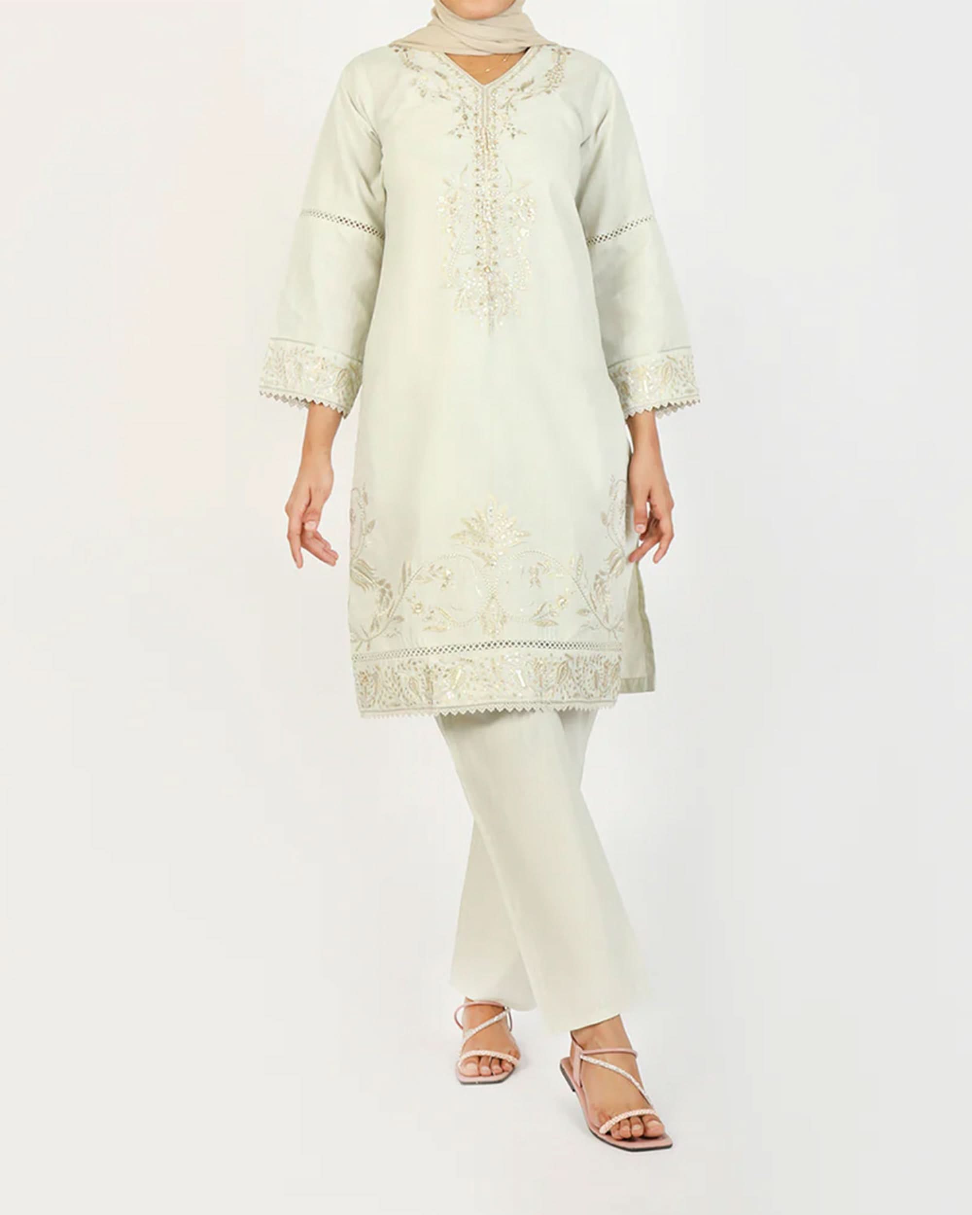 Women's Slub 2Pcs Suit