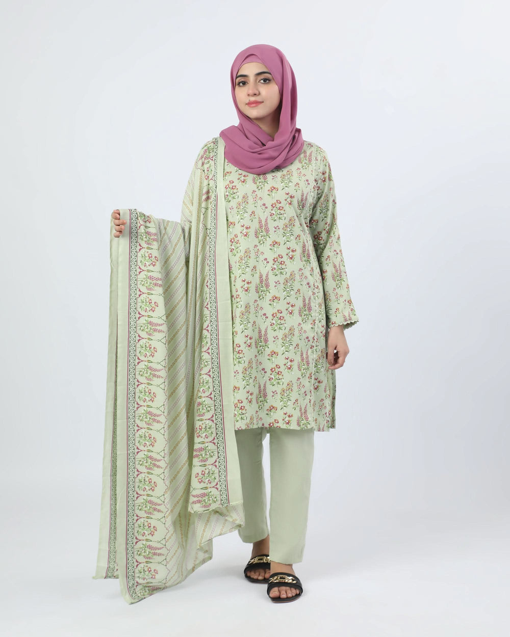 Valuables Women's Printed 3Pcs Suit