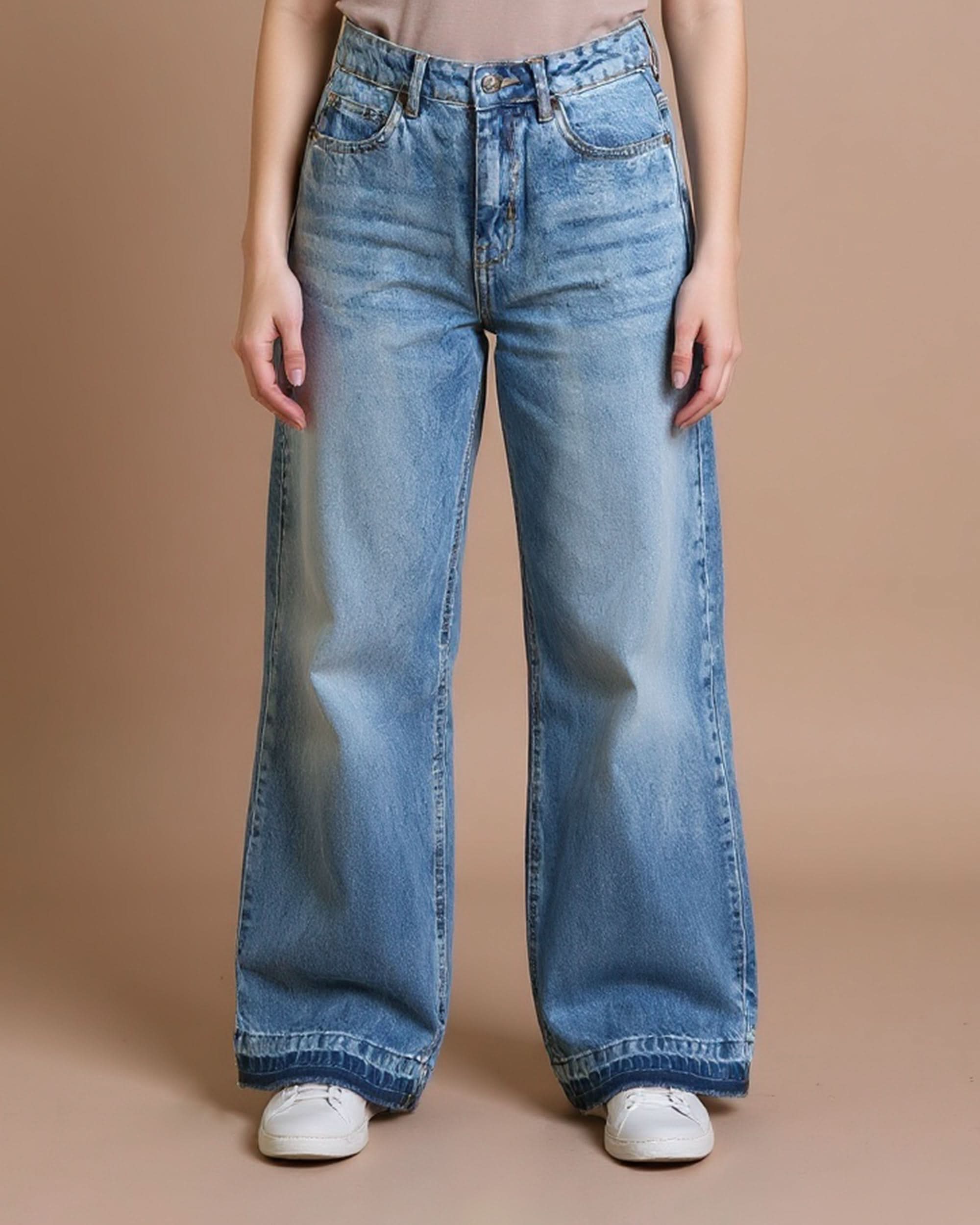 Eminent Women's Flared Fit Denim Pant