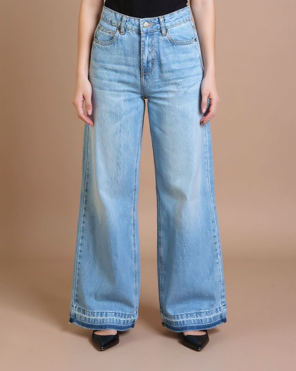 Eminent Women's Flared Fit Denim Pant