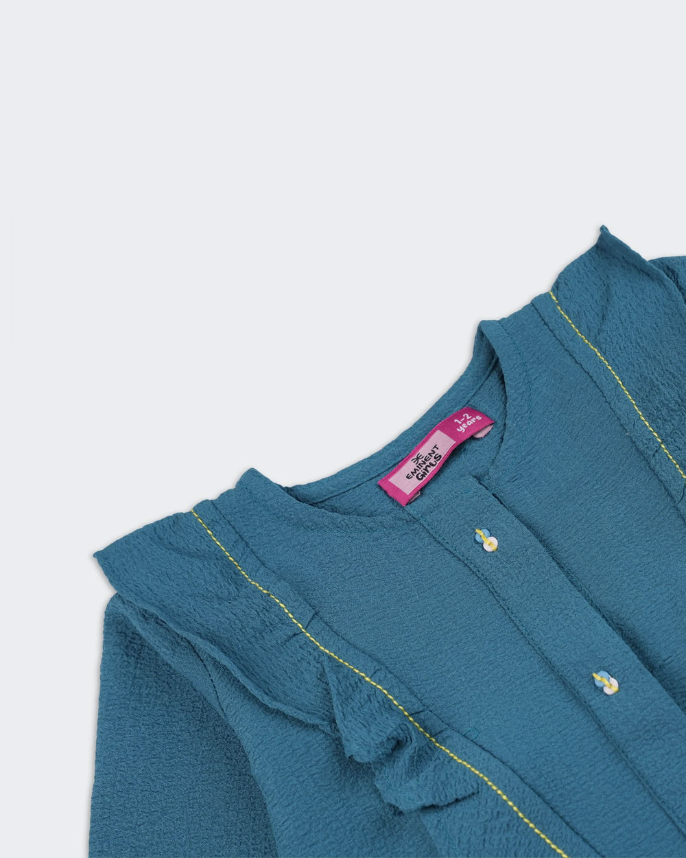 Eminent Girls Dyed Seersucker Top