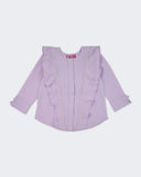 Eminent Girls Solid Seersucker Top
