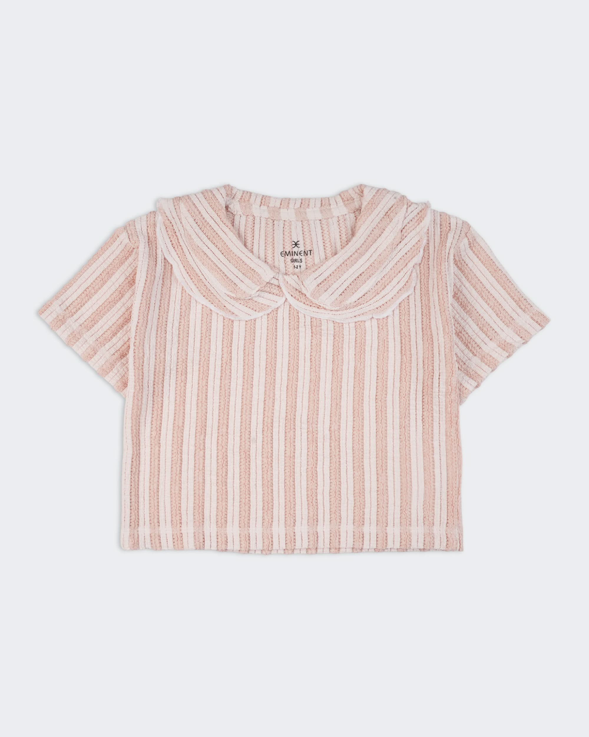 Eminent Girls Textured Solid T-Shirt