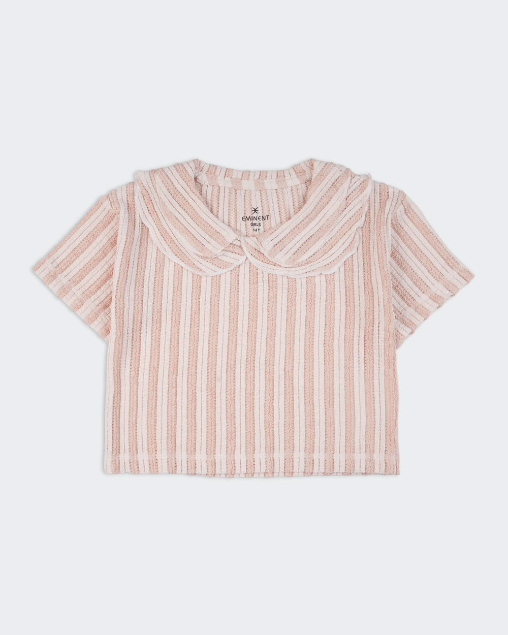 Eminent Girls Textured Solid T-Shirt